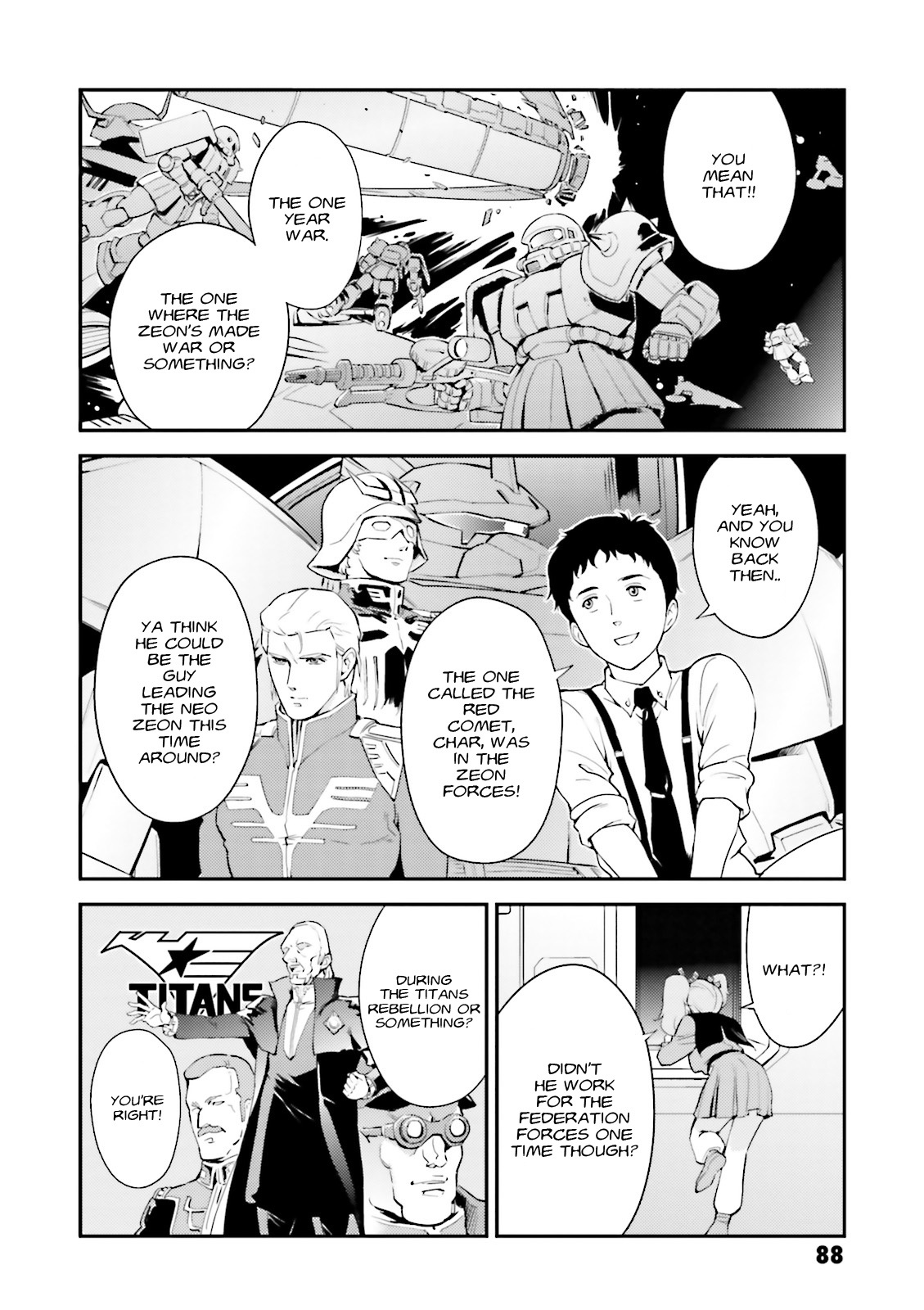 Kidou Senshi Gundam Gyakushuu no Char - Beltorchika Children Chapter 7 page 6 - Chapter 7: Young Boy and Young Girl