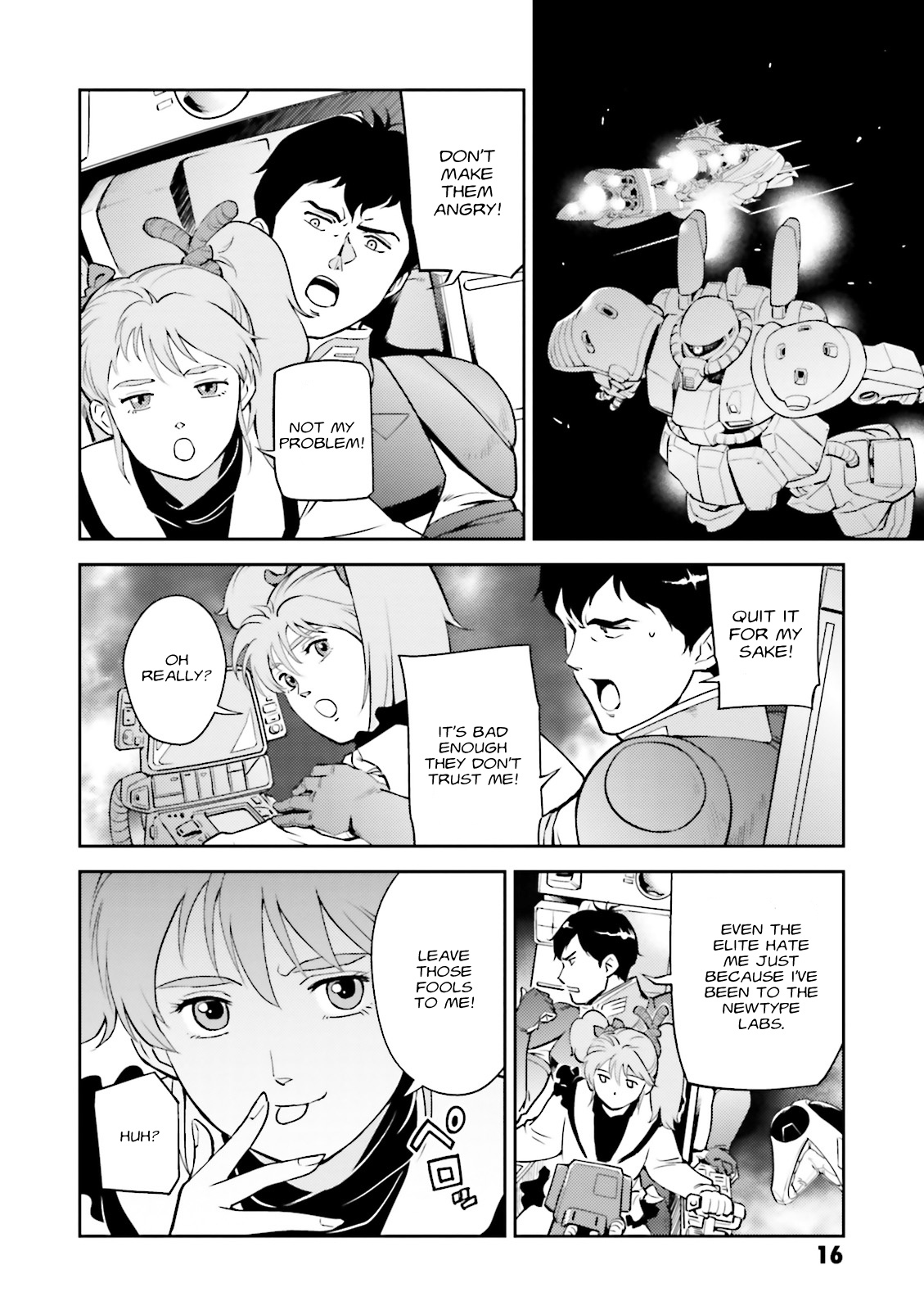 Kidou Senshi Gundam Gyakushuu no Char - Beltorchika Children Chapter 9 page 14 - Chapter 9: From Curiosity