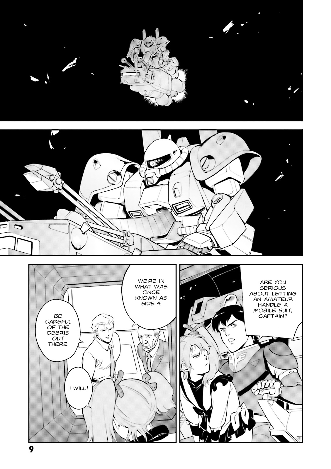 Kidou Senshi Gundam Gyakushuu no Char - Beltorchika Children Chapter 9 page 7 - Chapter 9: From Curiosity