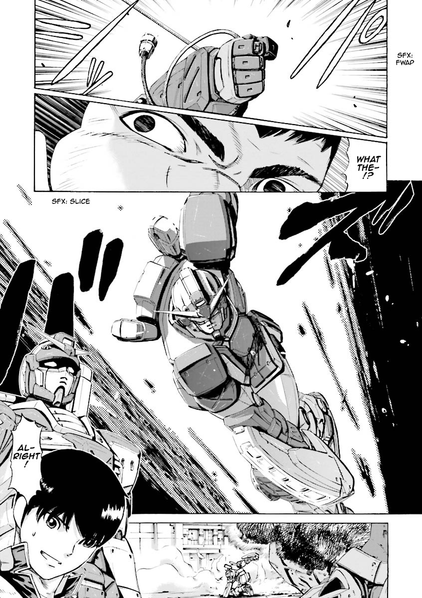 Kidou Senshi Gundam Katana Chapter 14 page 18 - Chapter 14: Double Strikers