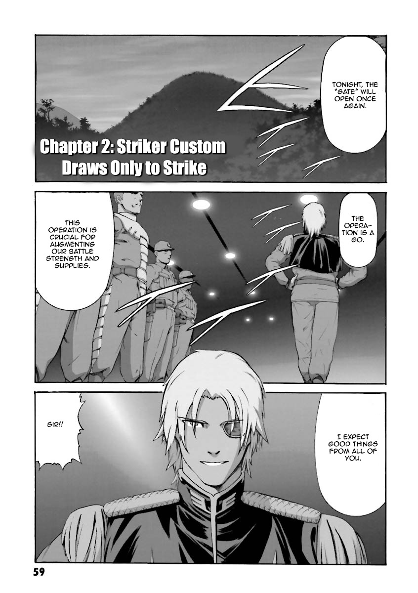 Kidou Senshi Gundam Katana Chapter 2 page 1 - Chapter 2: Striker Custom Draws Only To Strike