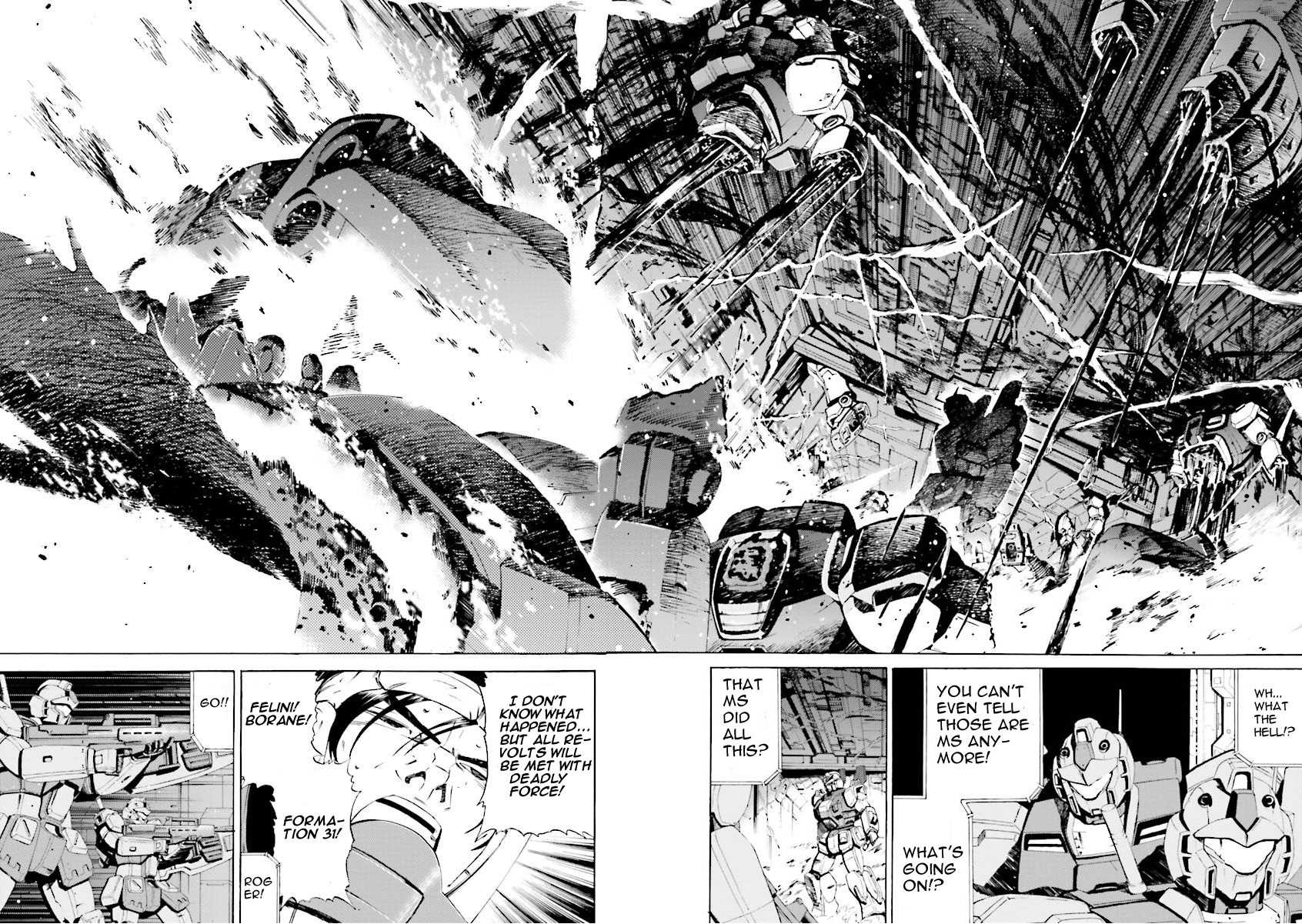 Kidou Senshi Gundam Katana Chapter 27 page 14 - Chapter 27: Blue Destiny