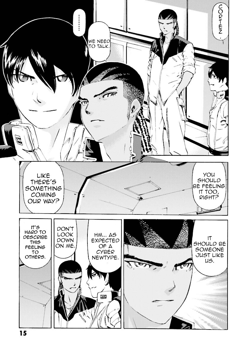 Kidou Senshi Gundam Katana Chapter 28 page 16 - Chapter 28: Azure Clash