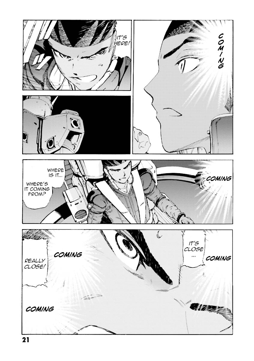 Kidou Senshi Gundam Katana Chapter 28 page 22 - Chapter 28: Azure Clash