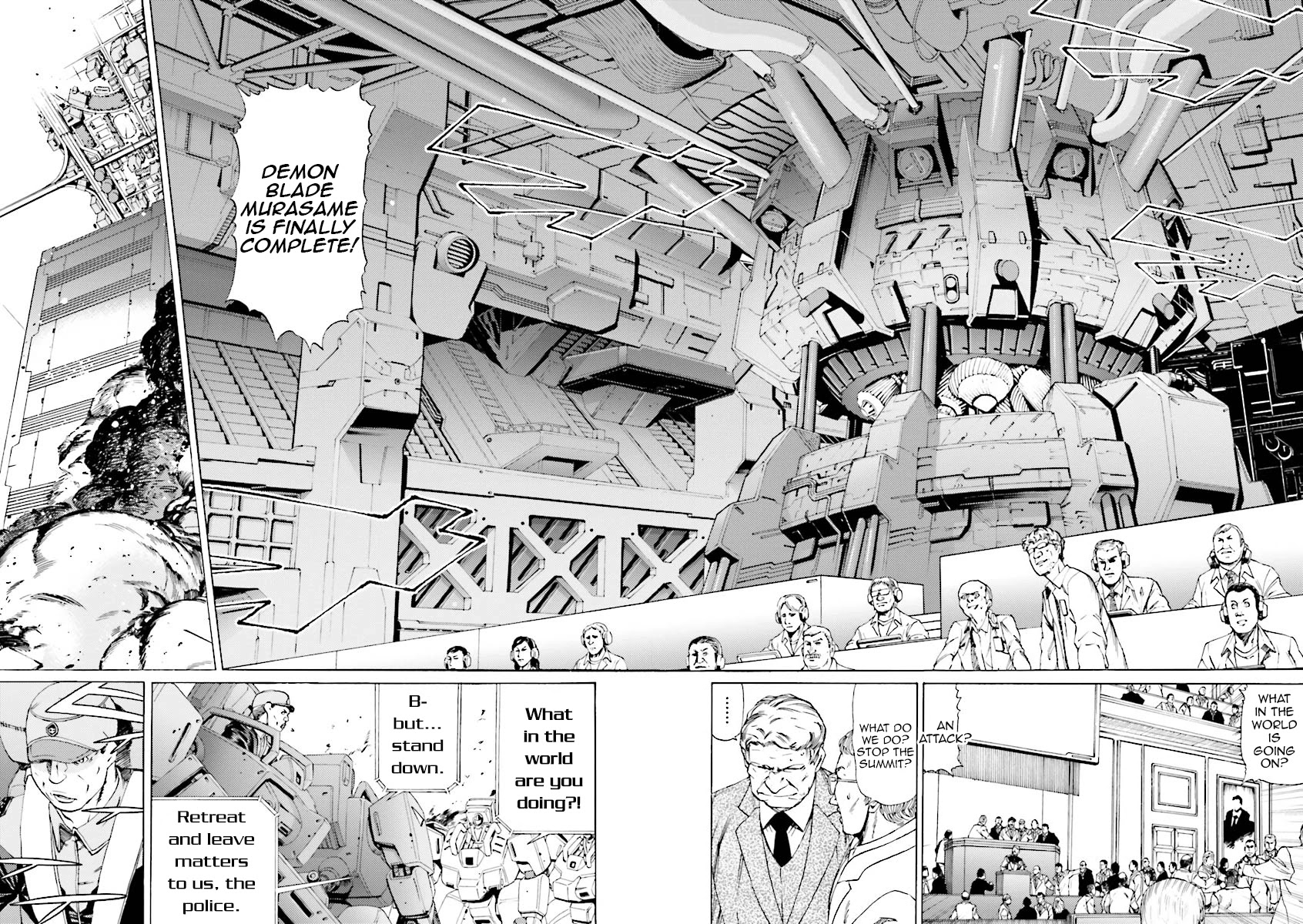 Kidou Senshi Gundam Katana Chapter 32 page 8 - Chapter 32: Fall of Side 7
