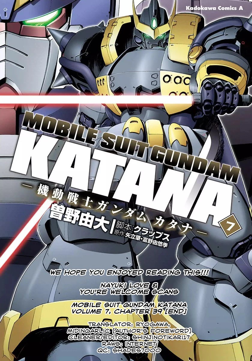 Kidou Senshi Gundam Katana Chapter 39 page 35 - Chapter 39: Katana [END]