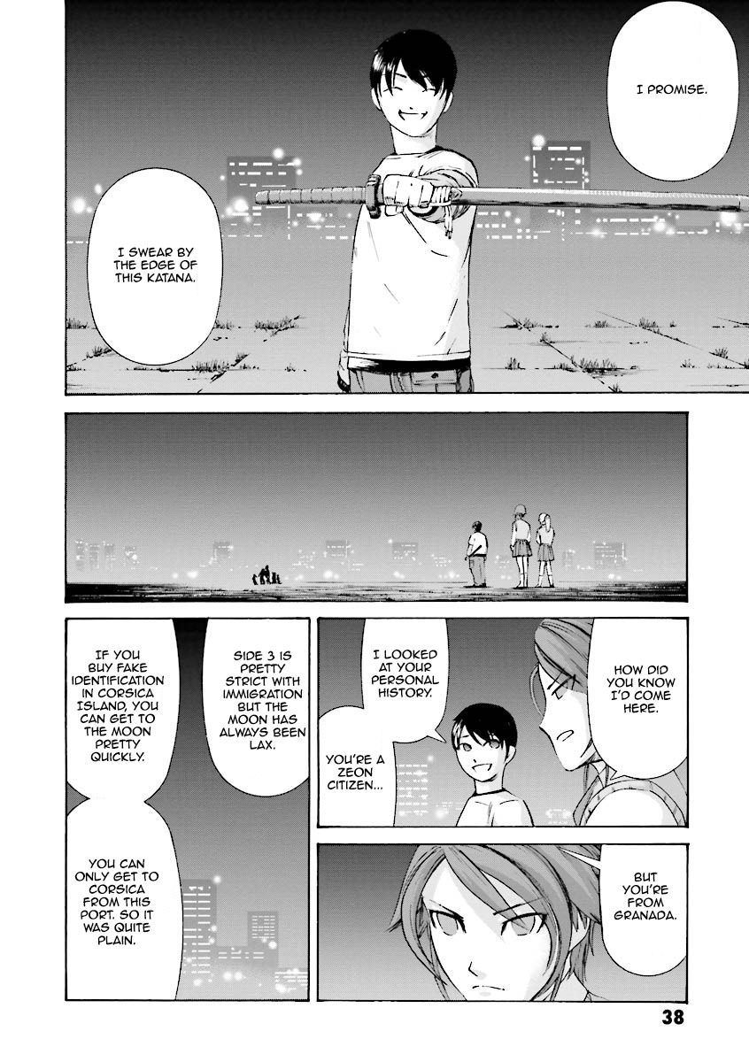 Kidou Senshi Gundam Katana Chapter 5 page 37 - Chapter 5: Always Restless Before Departure