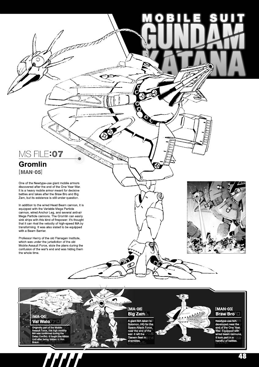 Kidou Senshi Gundam Katana Chapter 5 page 46 - Chapter 5: Always Restless Before Departure