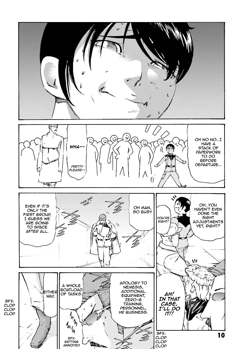 Kidou Senshi Gundam Katana Chapter 5 page 9 - Chapter 5: Always Restless Before Departure