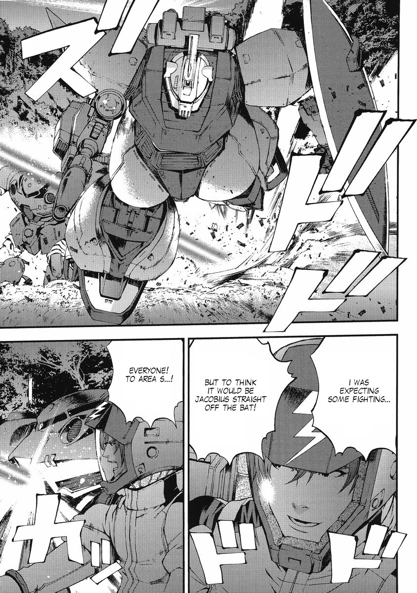 Kidou Senshi Gundam MSV-R: Johnny Ridden no Kikan Chapter 10 page 19 - Chapter 10: JABURO-1