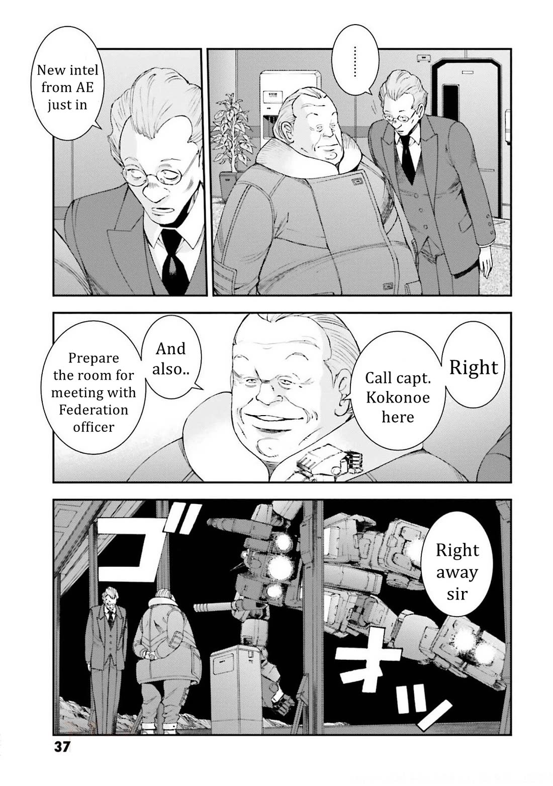 Kidou Senshi Gundam MSV-R: Johnny Ridden no Kikan Chapter 106 page 34 - Chapter 106: THE BEGINNING OF THE END