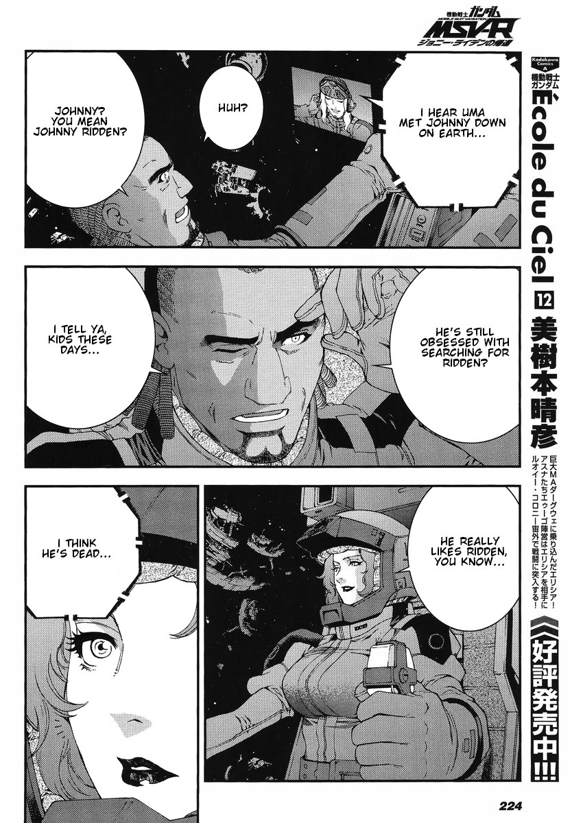 Kidou Senshi Gundam MSV-R: Johnny Ridden no Kikan Chapter 11 page 22 - Chapter 11: PLAYERS