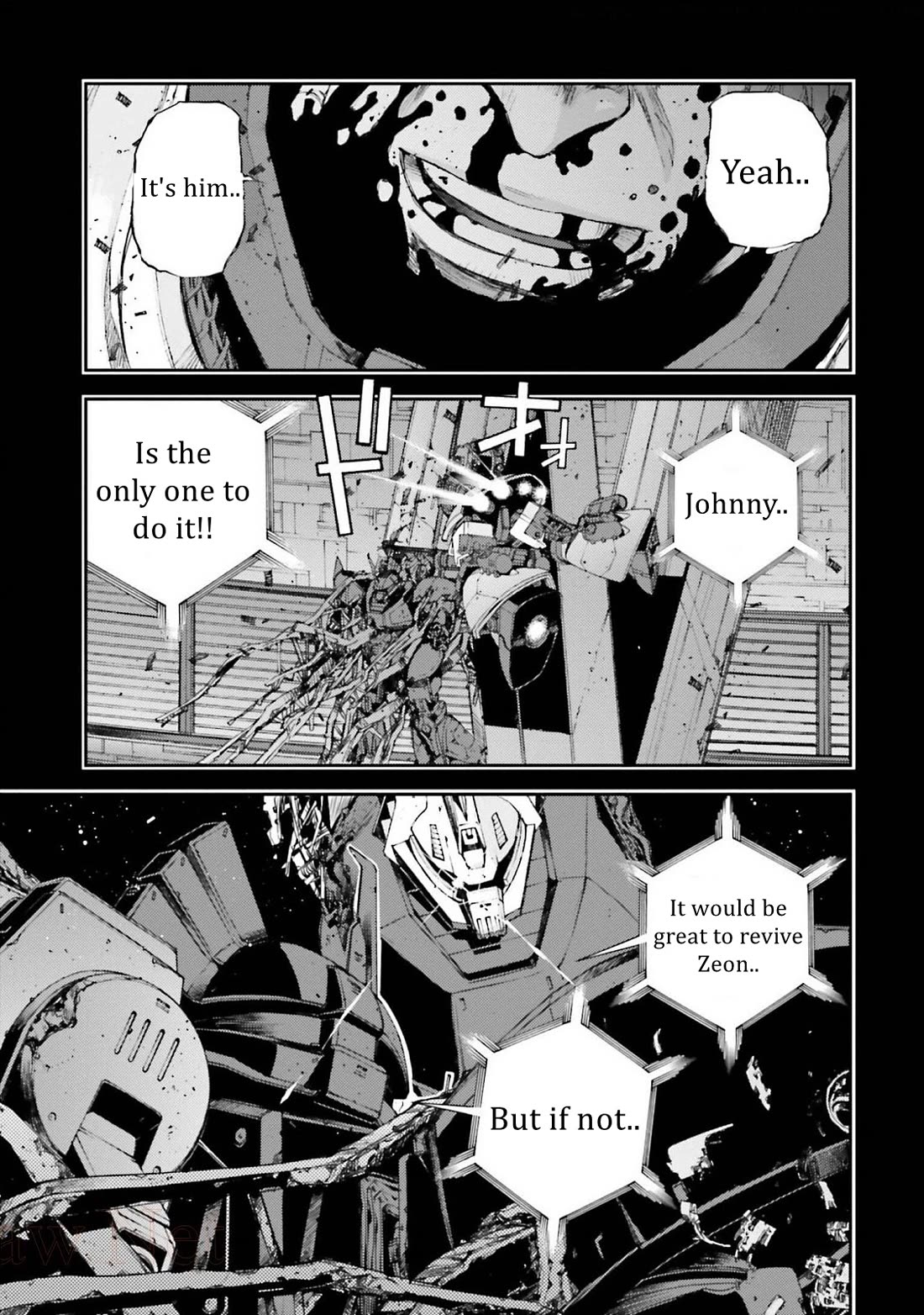 Kidou Senshi Gundam MSV-R: Johnny Ridden no Kikan Chapter 110 page 13 - Chapter 110: KARMA