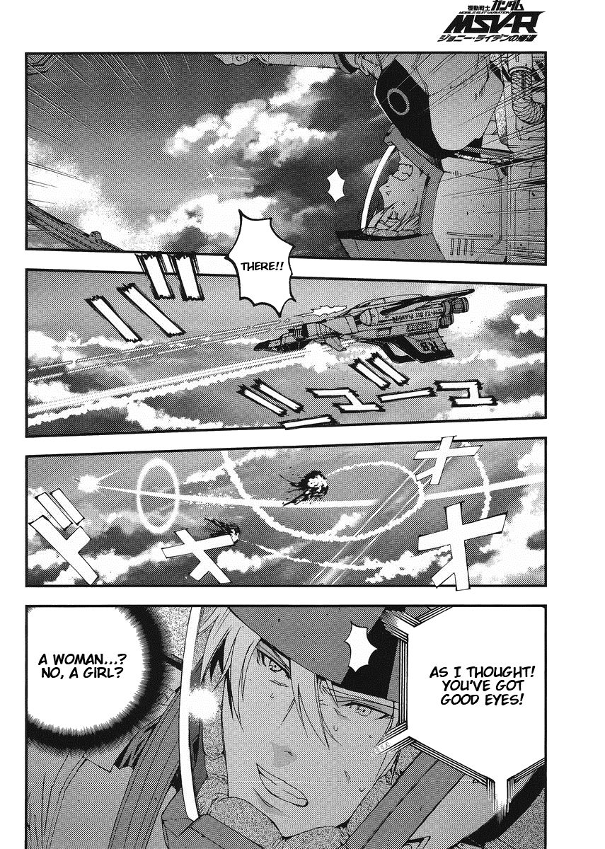 Kidou Senshi Gundam MSV-R: Johnny Ridden no Kikan Chapter 13 page 10 - Chapter 13: FUNNY CONTACT