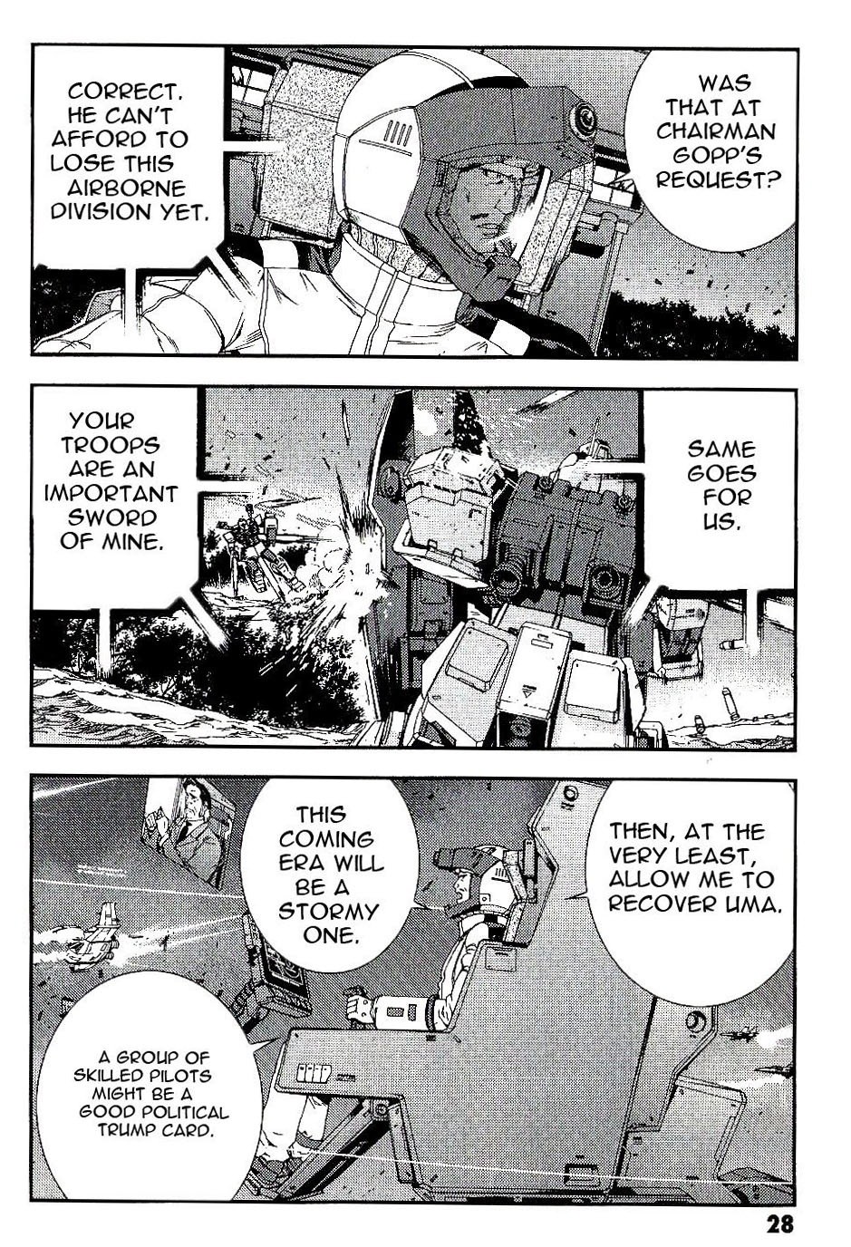 Kidou Senshi Gundam MSV-R: Johnny Ridden no Kikan Chapter 22 page 28 - Chapter 22: LARGE LOSS