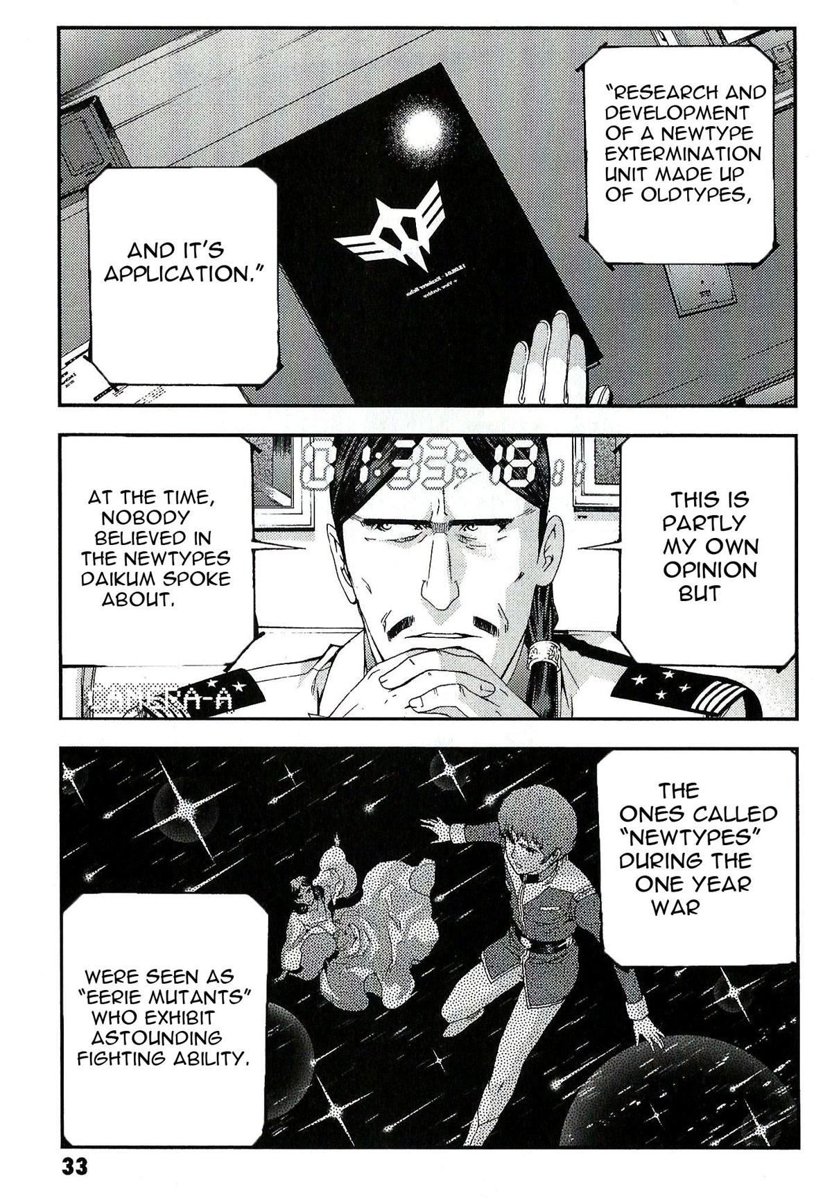 Kidou Senshi Gundam MSV-R: Johnny Ridden no Kikan Chapter 28 page 34 - Chapter 28: NEW LIMIT