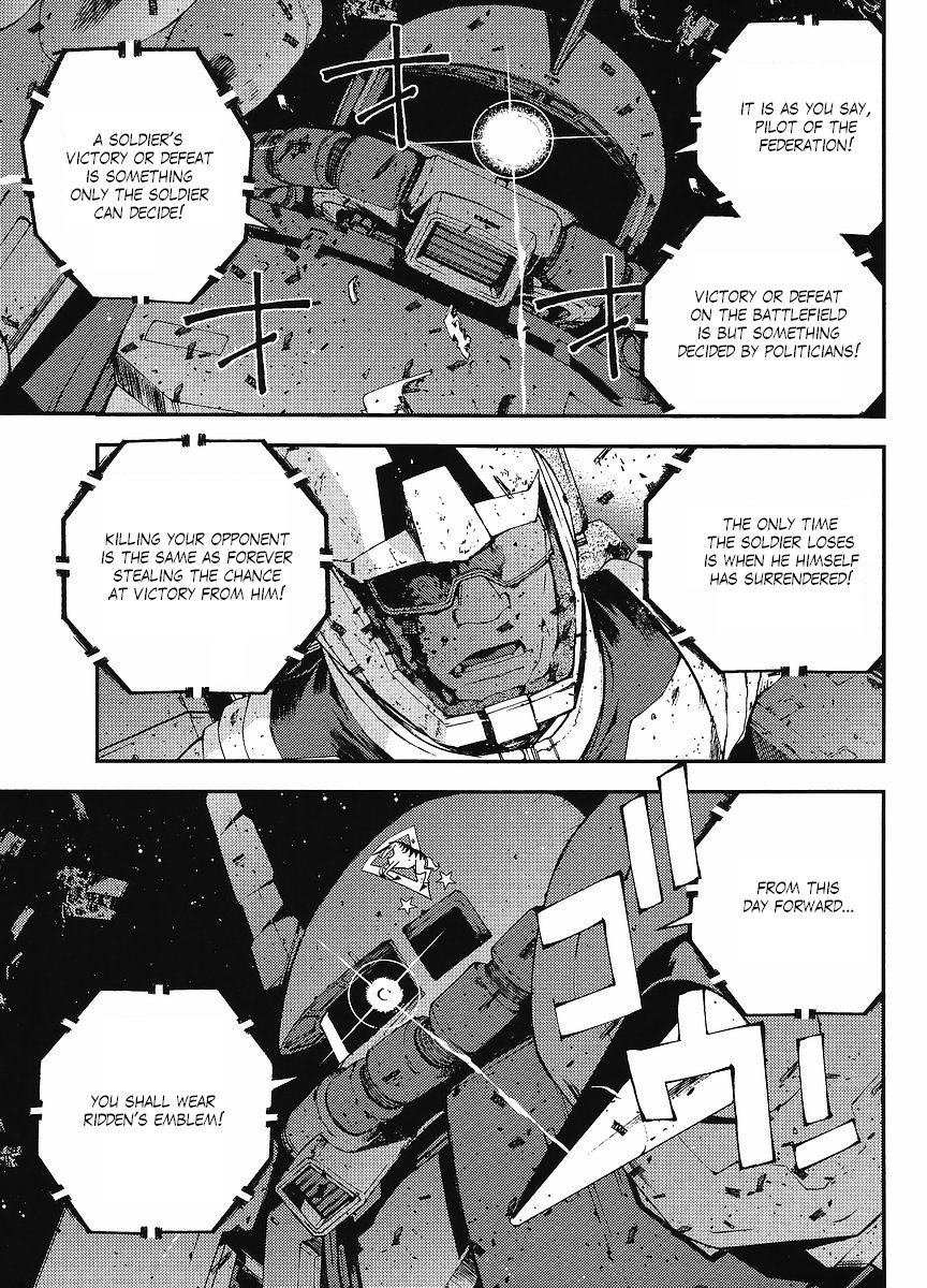 Kidou Senshi Gundam MSV-R: Johnny Ridden no Kikan Chapter 3 page 33 - Chapter 3: EMBLEM
