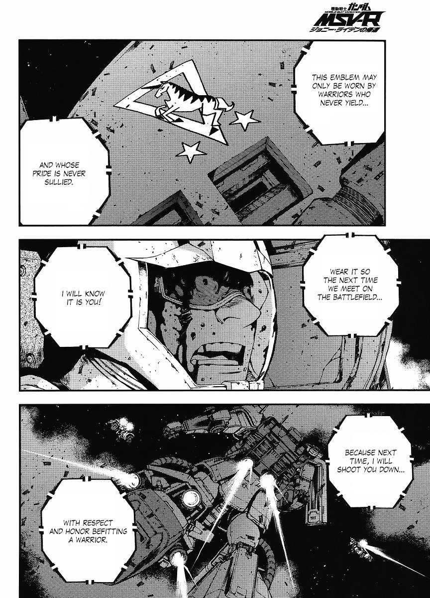 Kidou Senshi Gundam MSV-R: Johnny Ridden no Kikan Chapter 3 page 34 - Chapter 3: EMBLEM