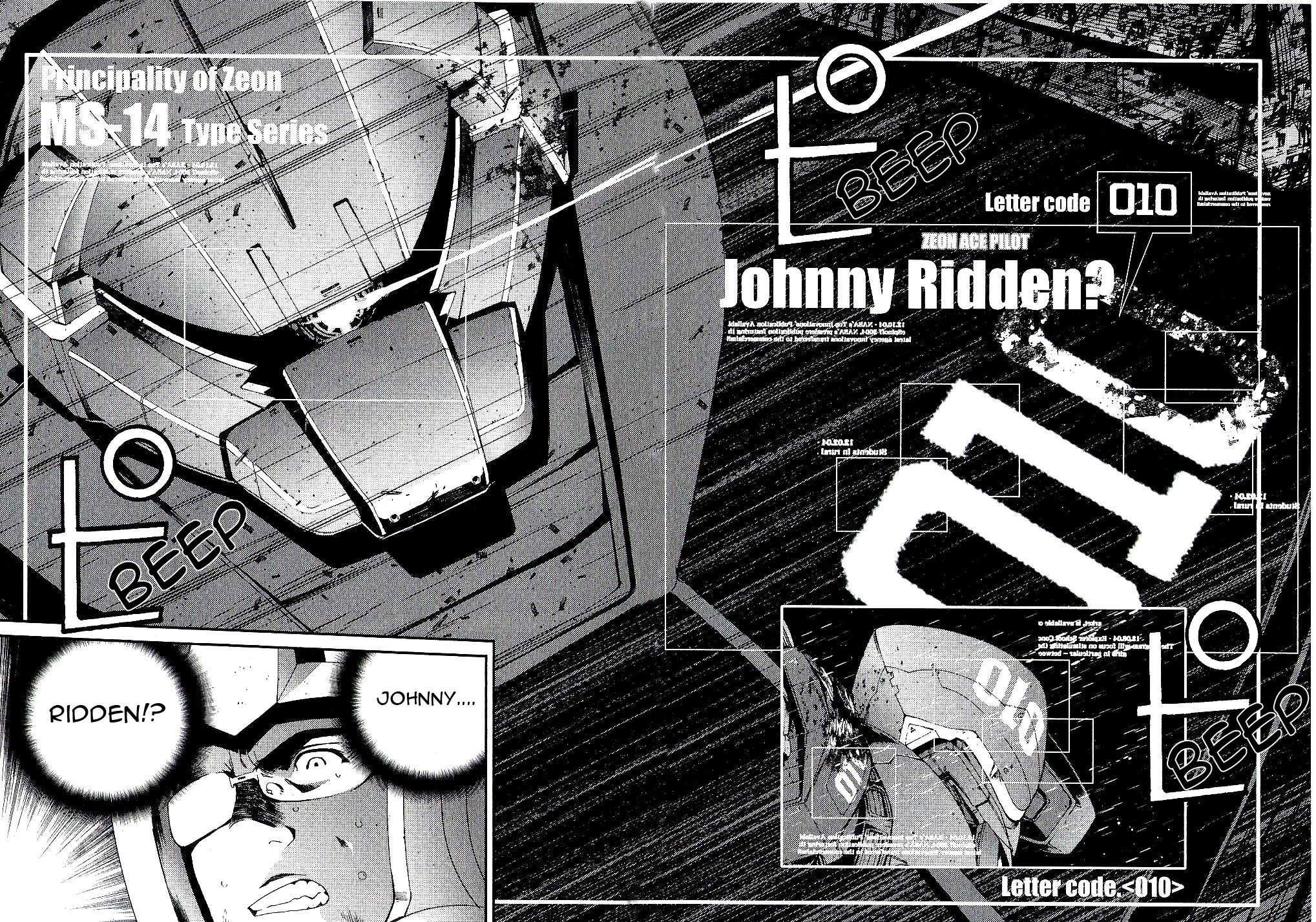 Kidou Senshi Gundam MSV-R: Johnny Ridden no Kikan Chapter 33 page 12 - Chapter 33: SUSPICIOUS