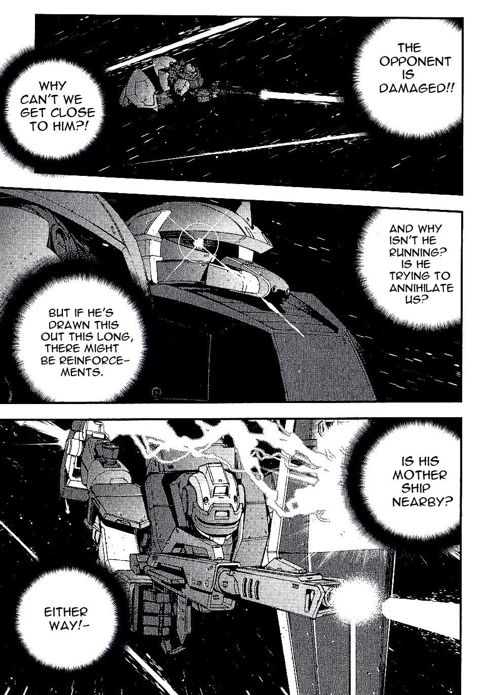 Kidou Senshi Gundam MSV-R: Johnny Ridden no Kikan Chapter 33 page 14 - Chapter 33: SUSPICIOUS