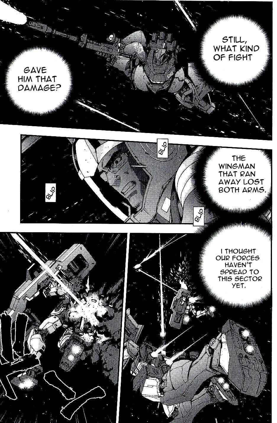 Kidou Senshi Gundam MSV-R: Johnny Ridden no Kikan Chapter 33 page 9 - Chapter 33: SUSPICIOUS