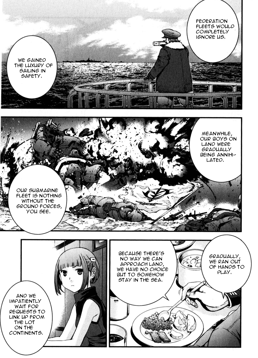Kidou Senshi Gundam MSV-R: Johnny Ridden no Kikan Chapter 37 page 15 - Chapter 37: UNDER WATER