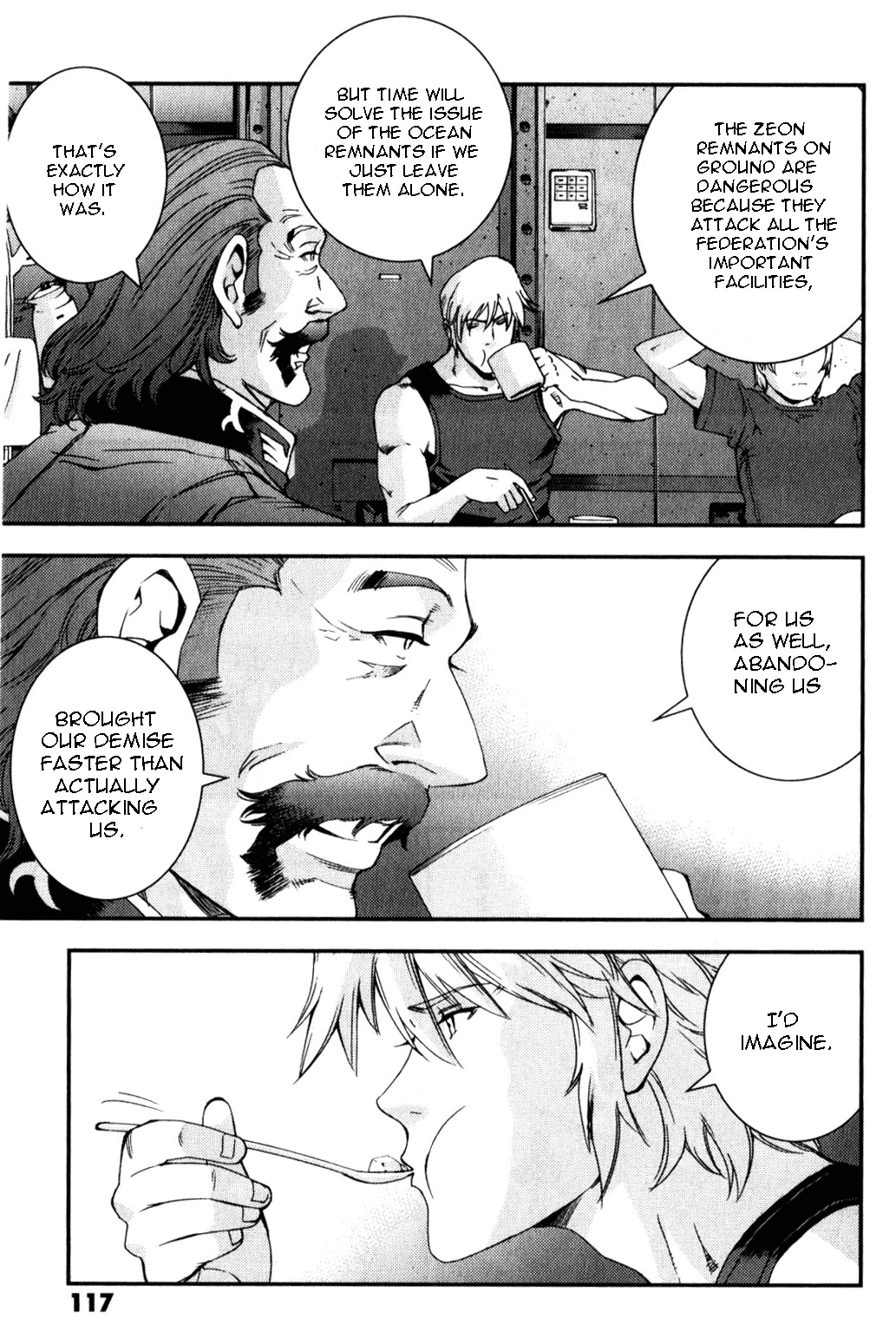 Kidou Senshi Gundam MSV-R: Johnny Ridden no Kikan Chapter 37 page 17 - Chapter 37: UNDER WATER