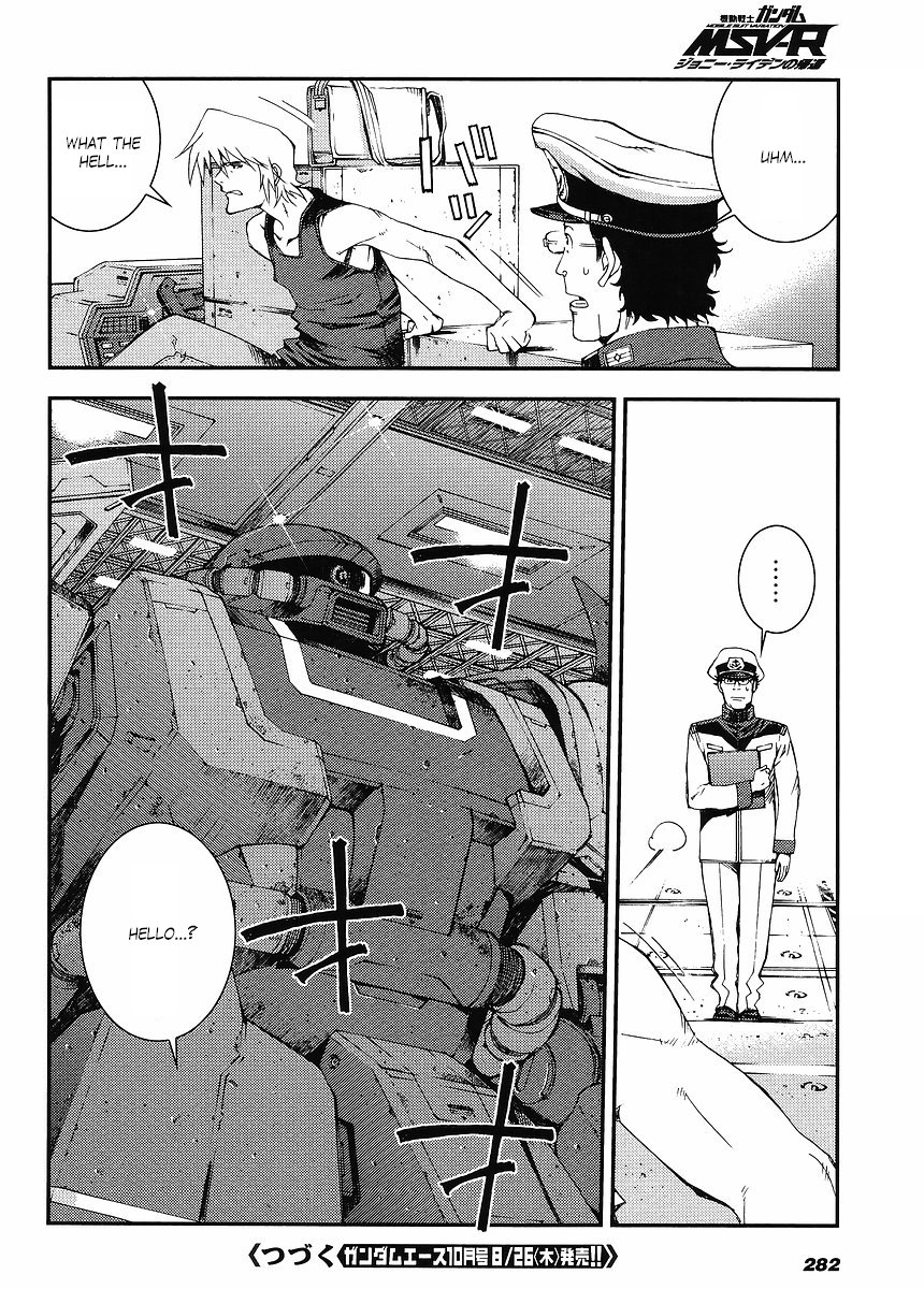 Kidou Senshi Gundam MSV-R: Johnny Ridden no Kikan Chapter 4 page 34 - Chapter 4: 3 ON 3