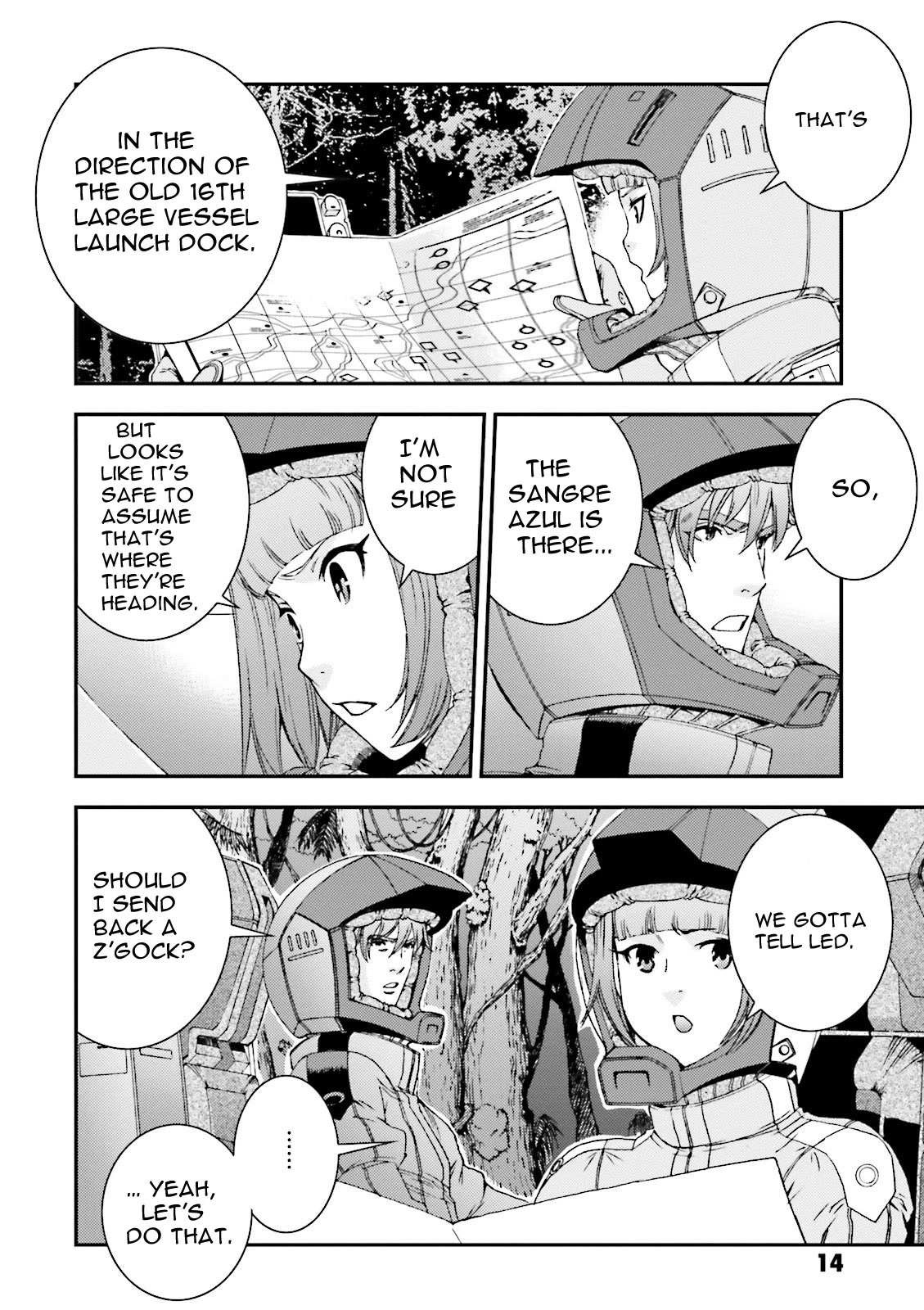 Kidou Senshi Gundam MSV-R: Johnny Ridden no Kikan Chapter 45 page 14 - Chapter 45: HEADLINER
