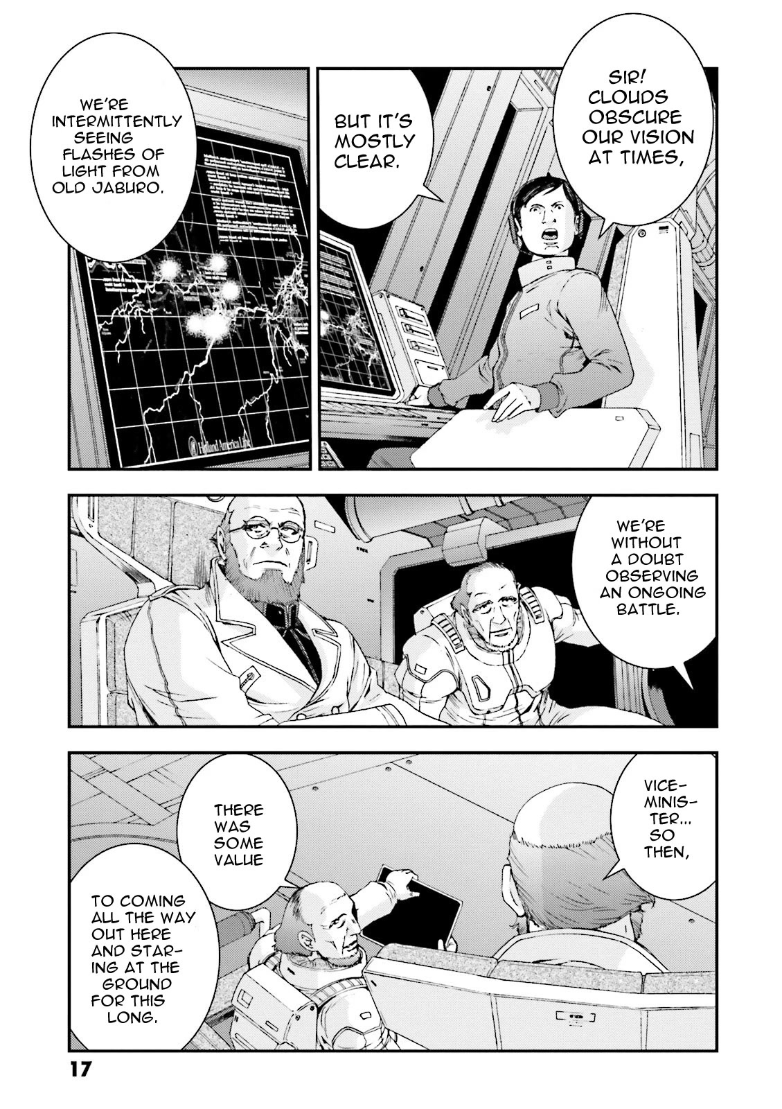 Kidou Senshi Gundam MSV-R: Johnny Ridden no Kikan Chapter 45 page 17 - Chapter 45: HEADLINER