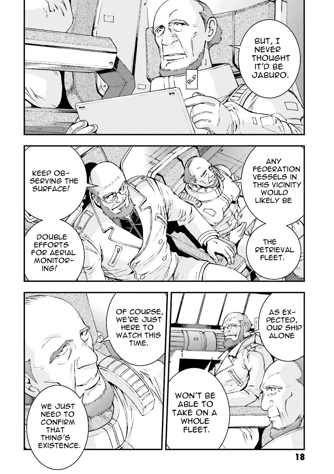 Kidou Senshi Gundam MSV-R: Johnny Ridden no Kikan Chapter 45 page 18 - Chapter 45: HEADLINER