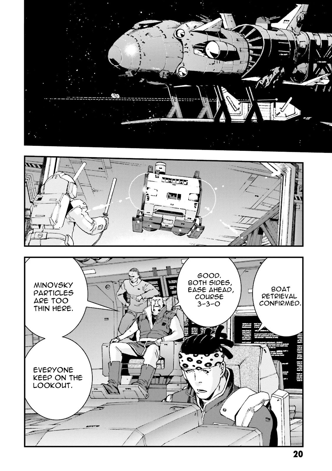 Kidou Senshi Gundam MSV-R: Johnny Ridden no Kikan Chapter 45 page 20 - Chapter 45: HEADLINER