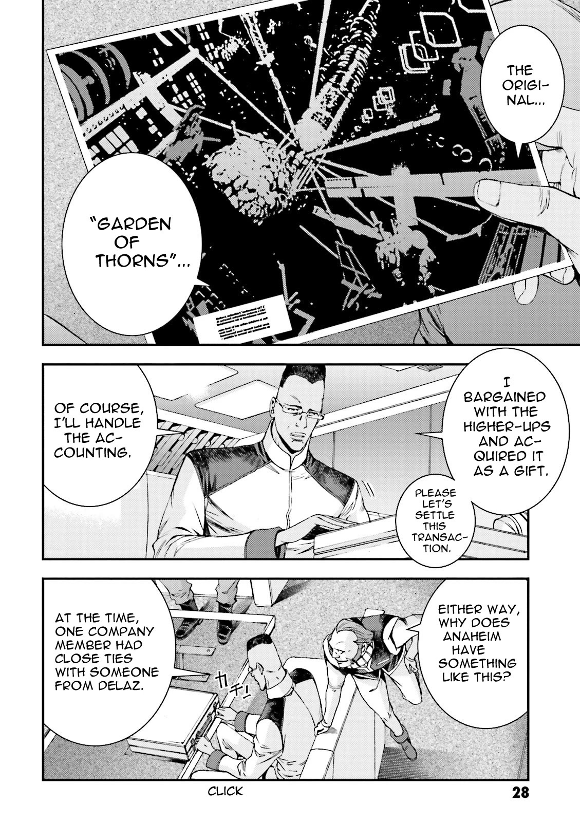 Kidou Senshi Gundam MSV-R: Johnny Ridden no Kikan Chapter 45 page 28 - Chapter 45: HEADLINER