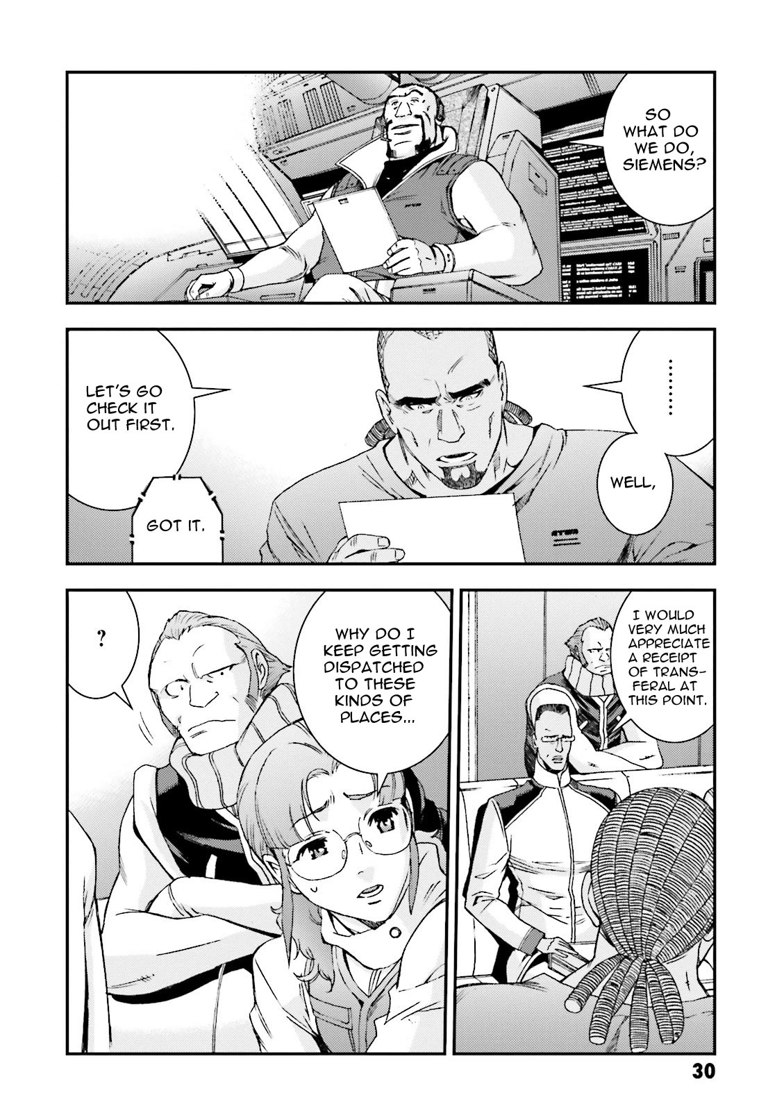 Kidou Senshi Gundam MSV-R: Johnny Ridden no Kikan Chapter 45 page 30 - Chapter 45: HEADLINER
