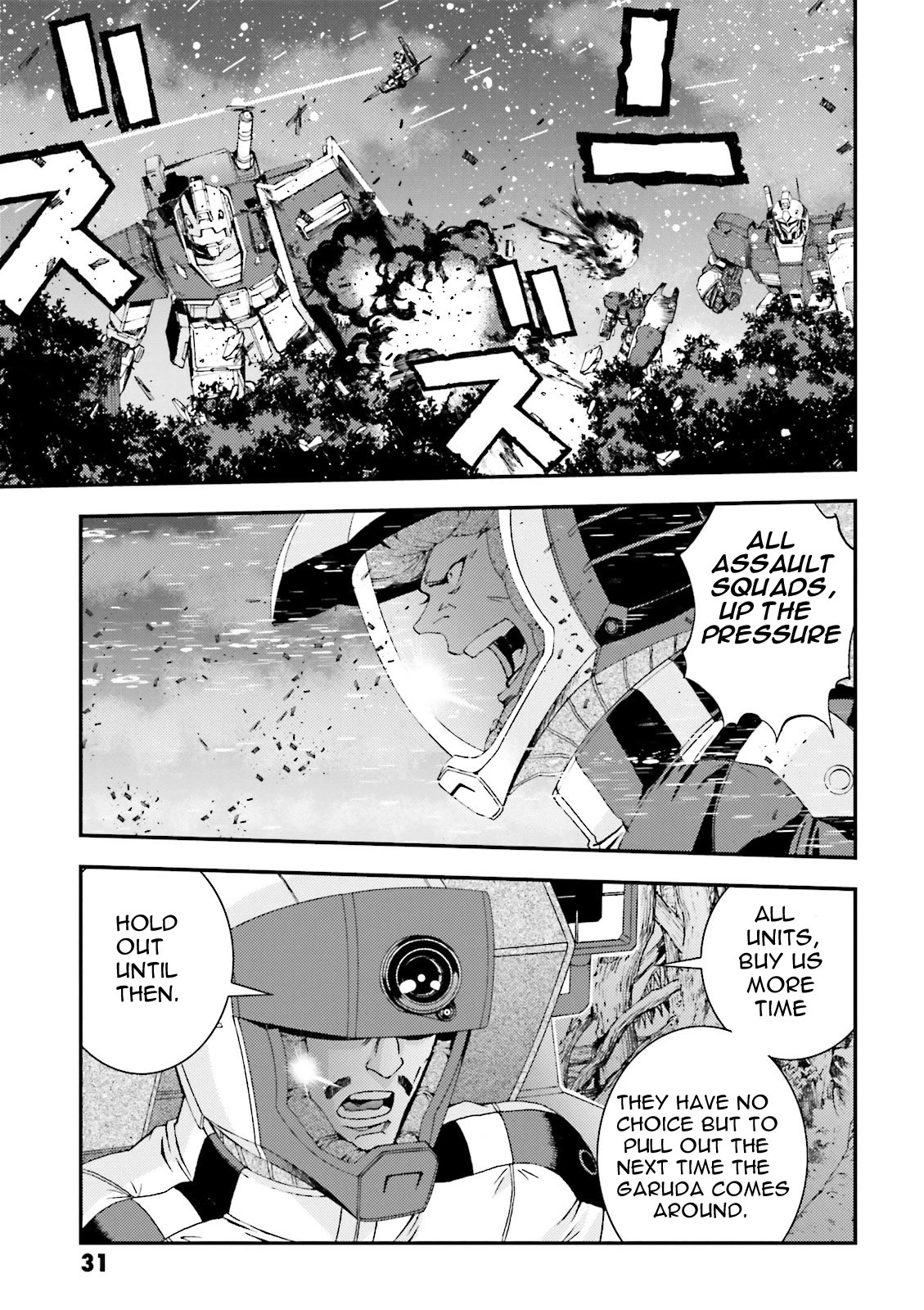 Kidou Senshi Gundam MSV-R: Johnny Ridden no Kikan Chapter 45 page 31 - Chapter 45: HEADLINER