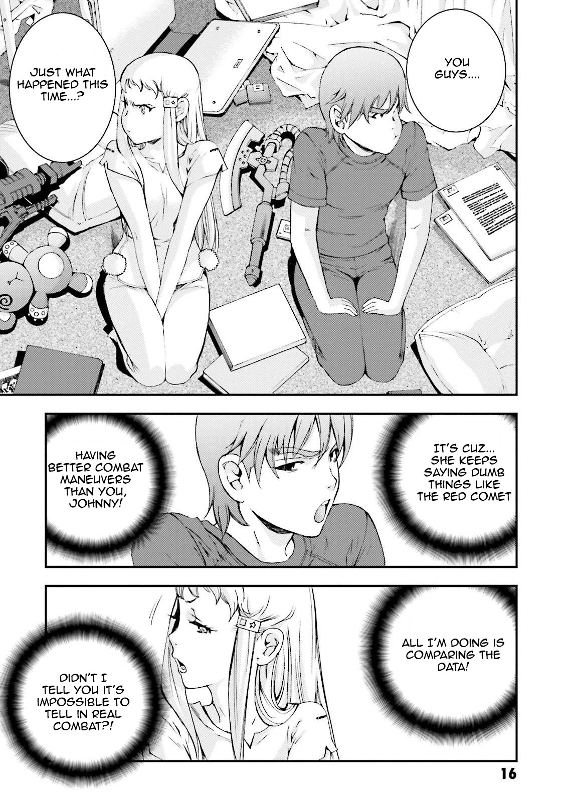 Kidou Senshi Gundam MSV-R: Johnny Ridden no Kikan Chapter 50 page 15 - Chapter 50: AT THE TEMPLE...