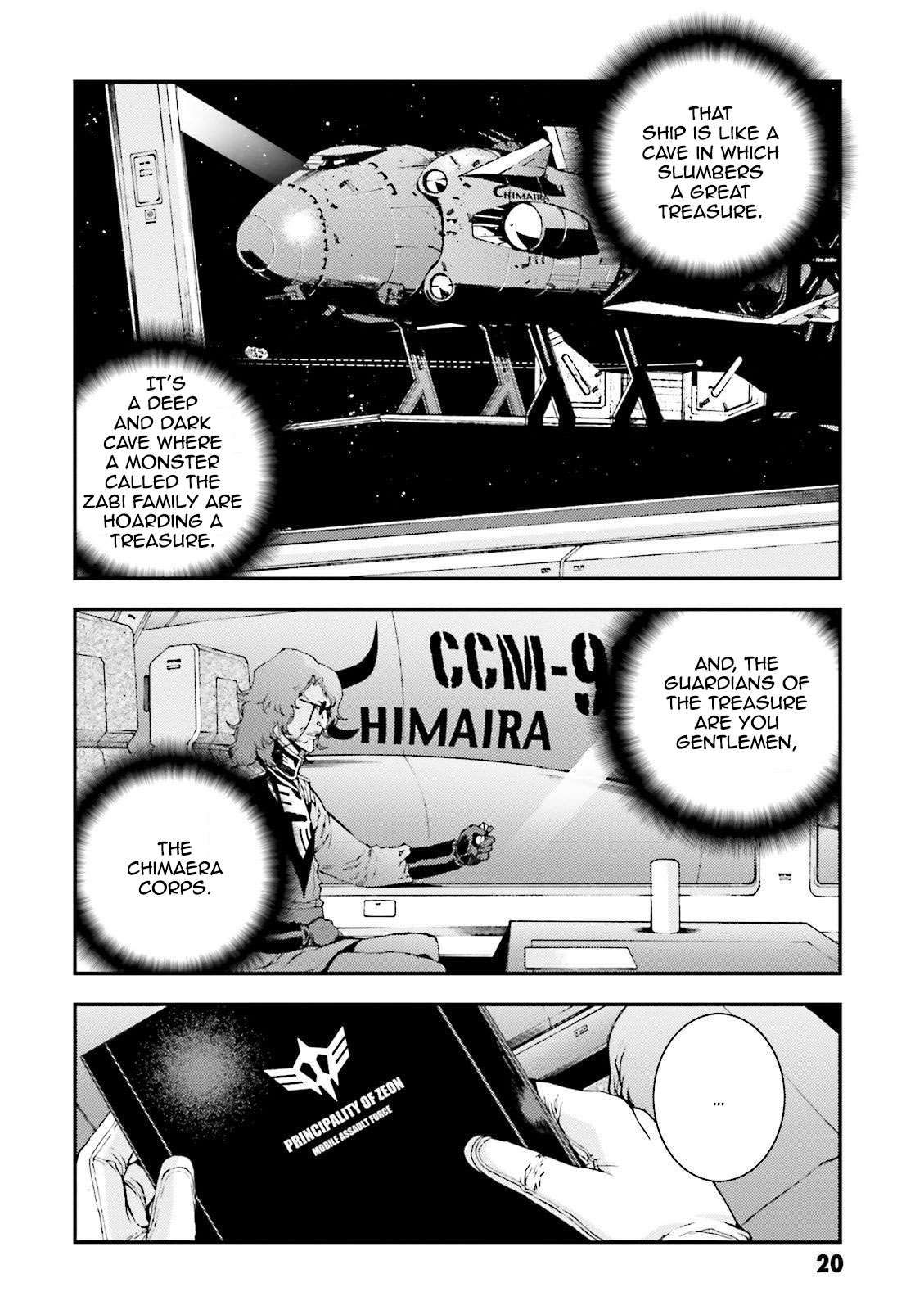 Kidou Senshi Gundam MSV-R: Johnny Ridden no Kikan Chapter 50 page 19 - Chapter 50: AT THE TEMPLE...