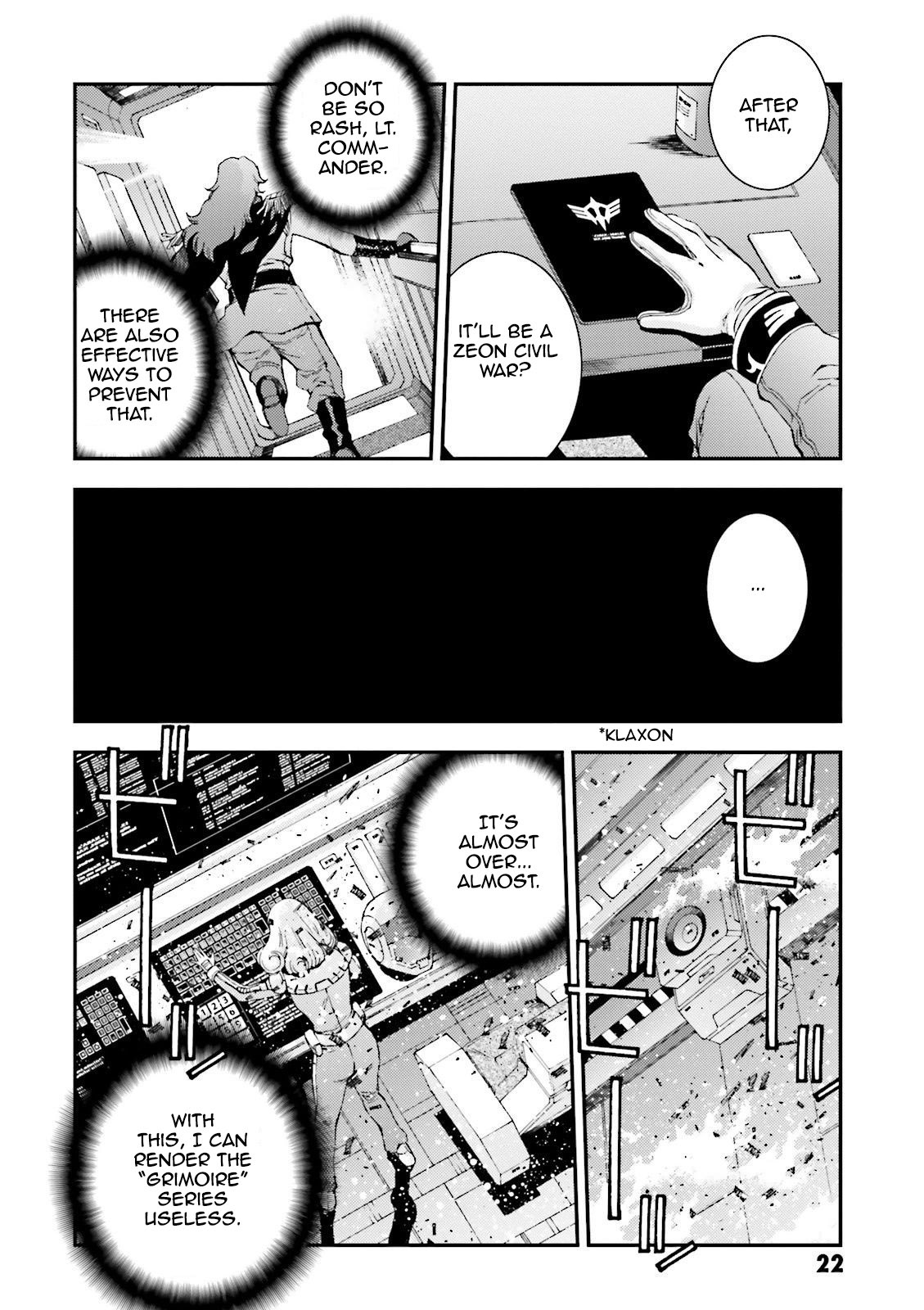 Kidou Senshi Gundam MSV-R: Johnny Ridden no Kikan Chapter 50 page 21 - Chapter 50: AT THE TEMPLE...