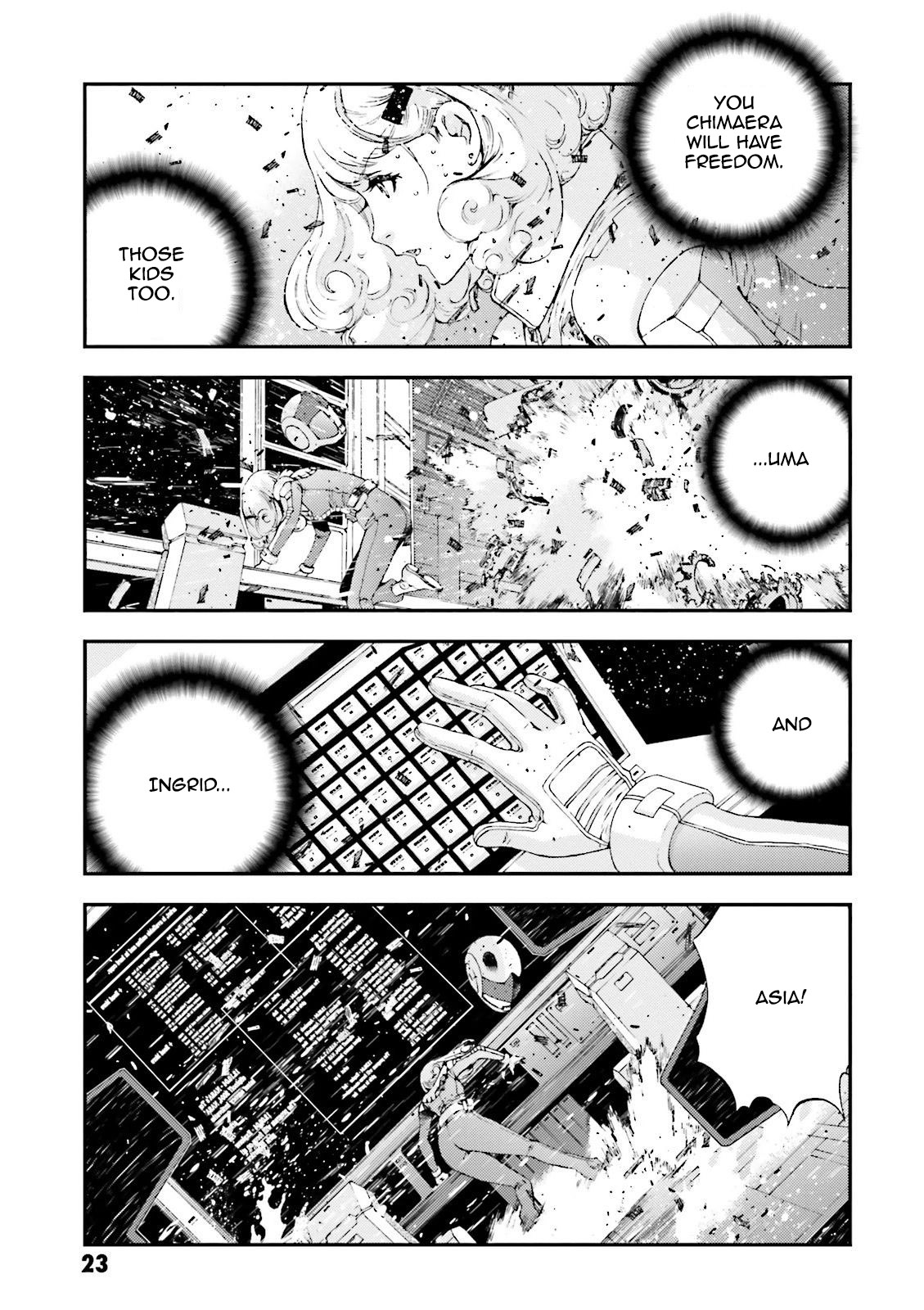 Kidou Senshi Gundam MSV-R: Johnny Ridden no Kikan Chapter 50 page 22 - Chapter 50: AT THE TEMPLE...
