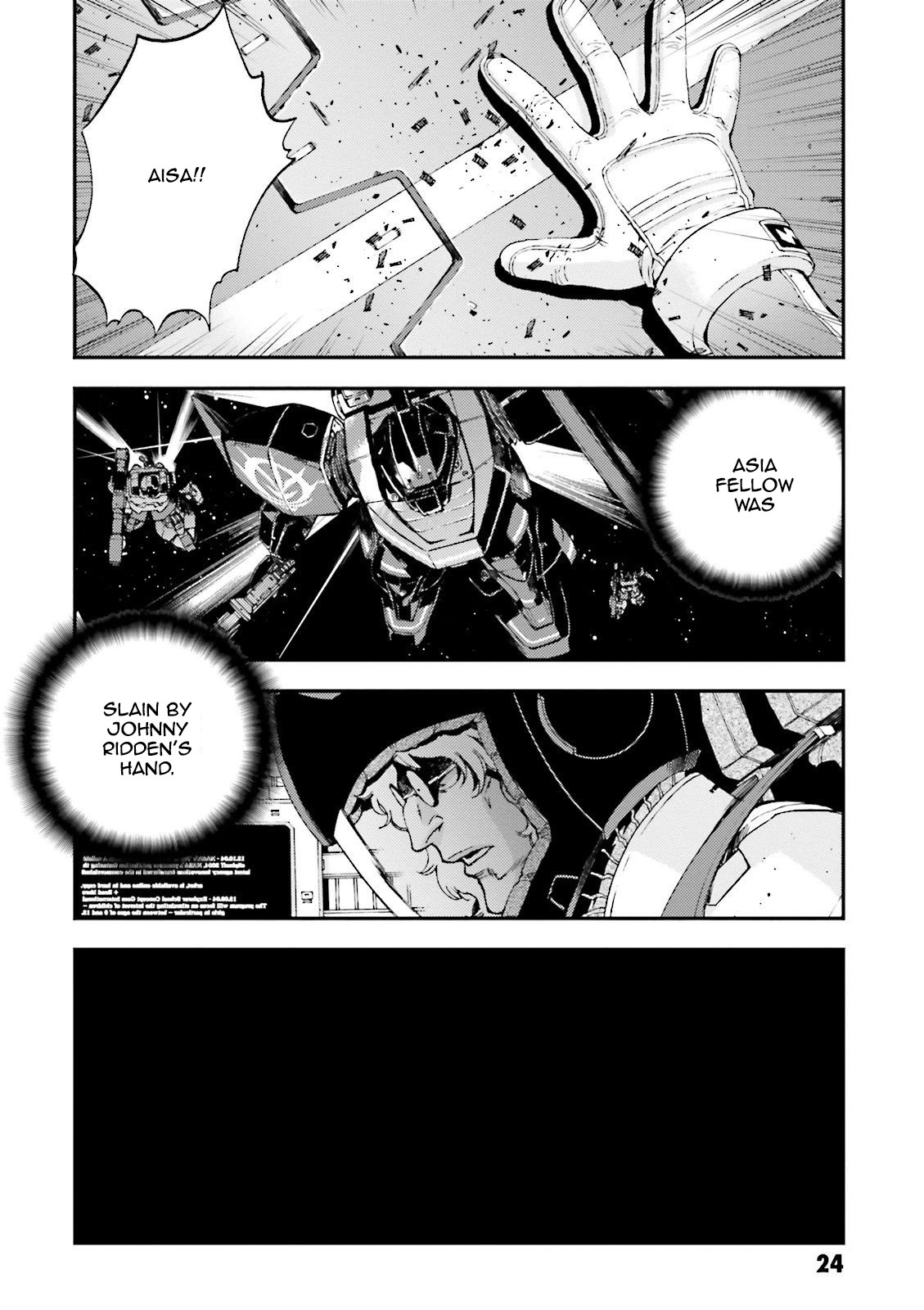 Kidou Senshi Gundam MSV-R: Johnny Ridden no Kikan Chapter 50 page 23 - Chapter 50: AT THE TEMPLE...