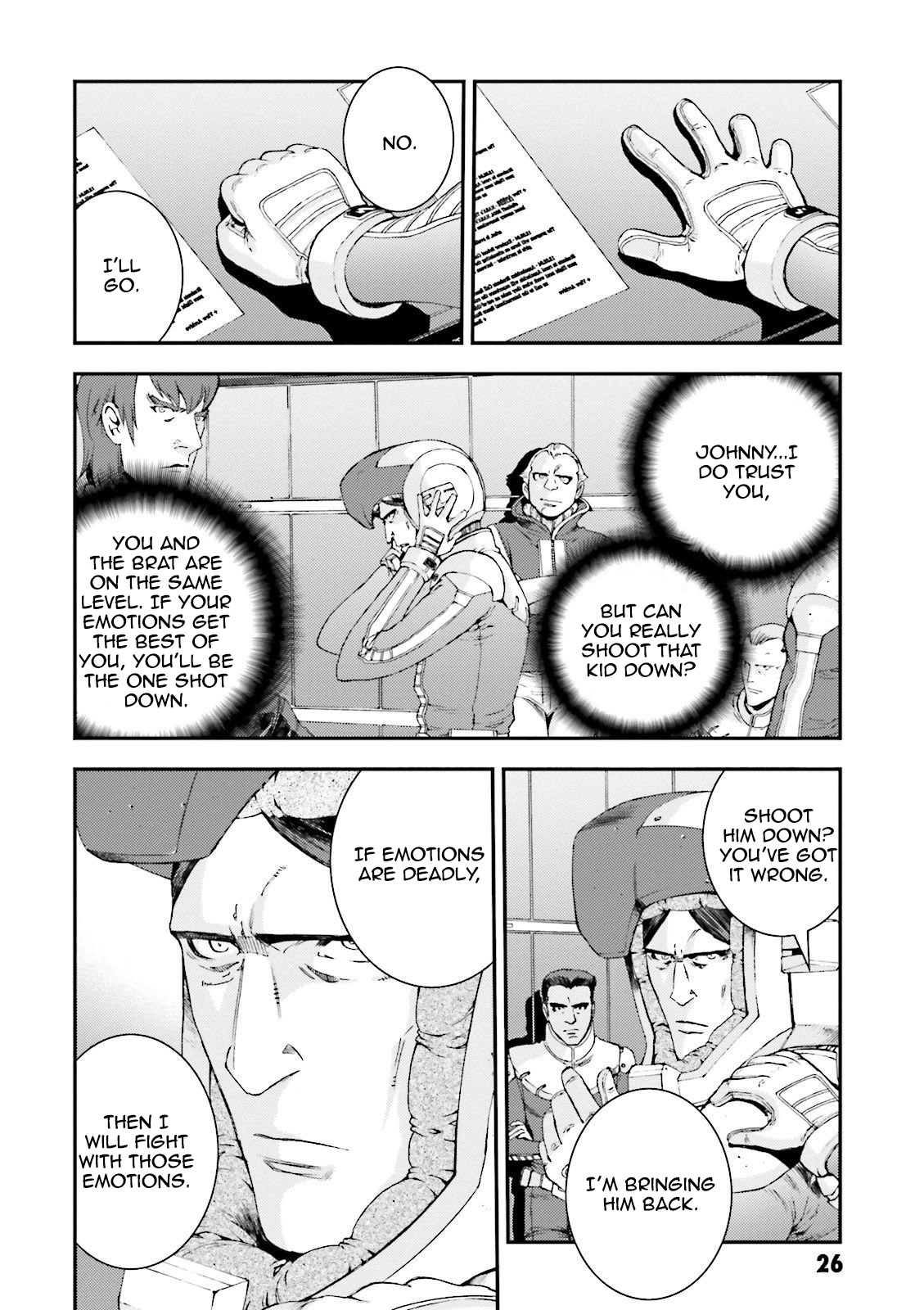 Kidou Senshi Gundam MSV-R: Johnny Ridden no Kikan Chapter 50 page 25 - Chapter 50: AT THE TEMPLE...