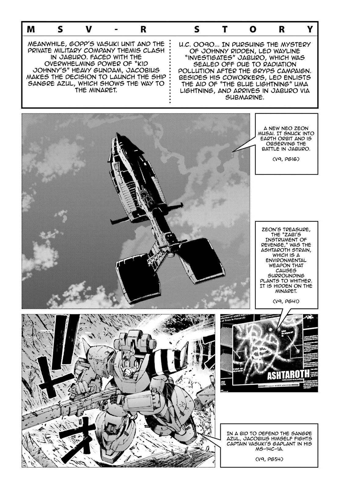 Kidou Senshi Gundam MSV-R: Johnny Ridden no Kikan Chapter 50 page 9 - Chapter 50: AT THE TEMPLE...