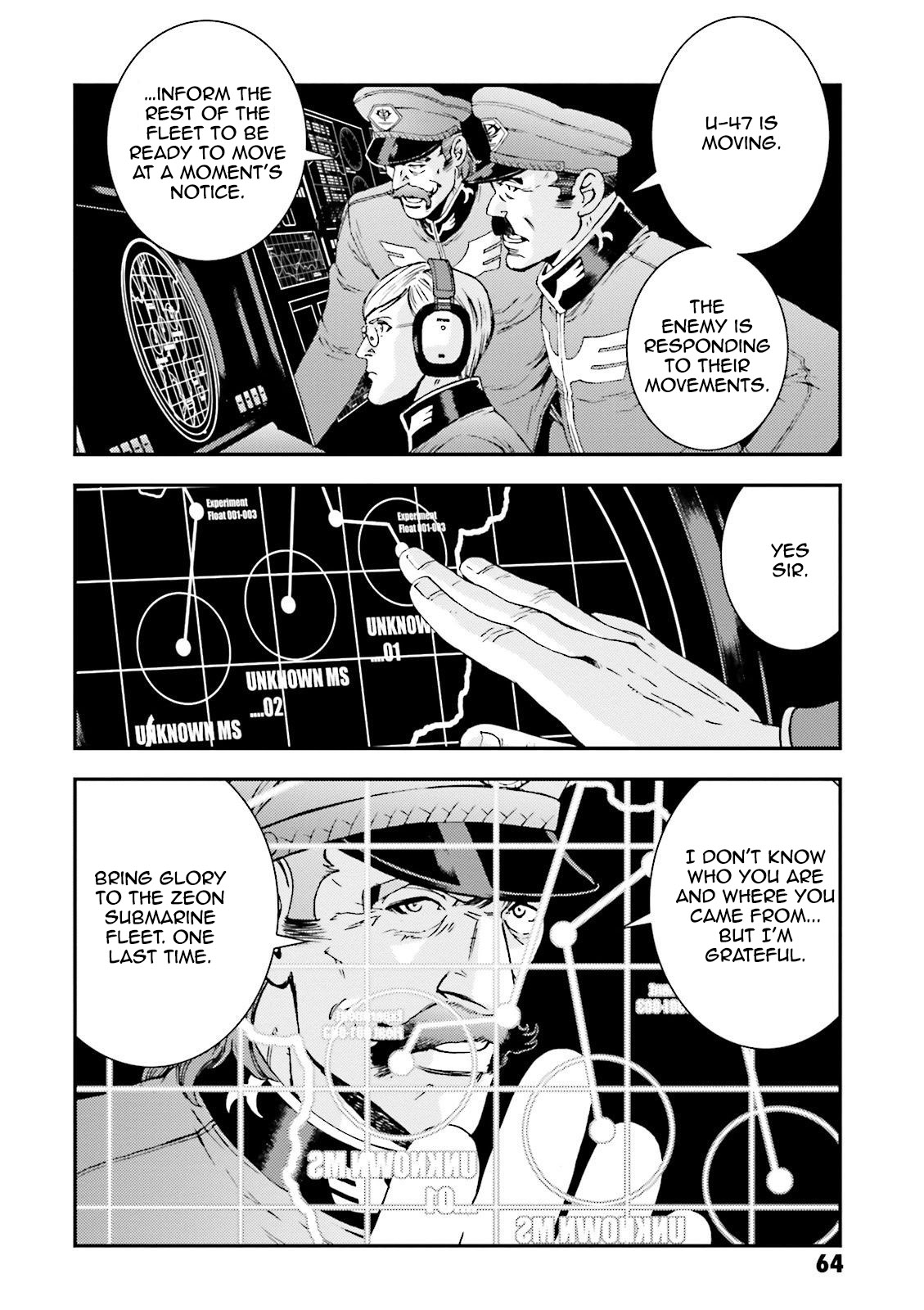 Kidou Senshi Gundam MSV-R: Johnny Ridden no Kikan Chapter 51 page 34 - Chapter 51: ...FOR ONE'S CAUSE.