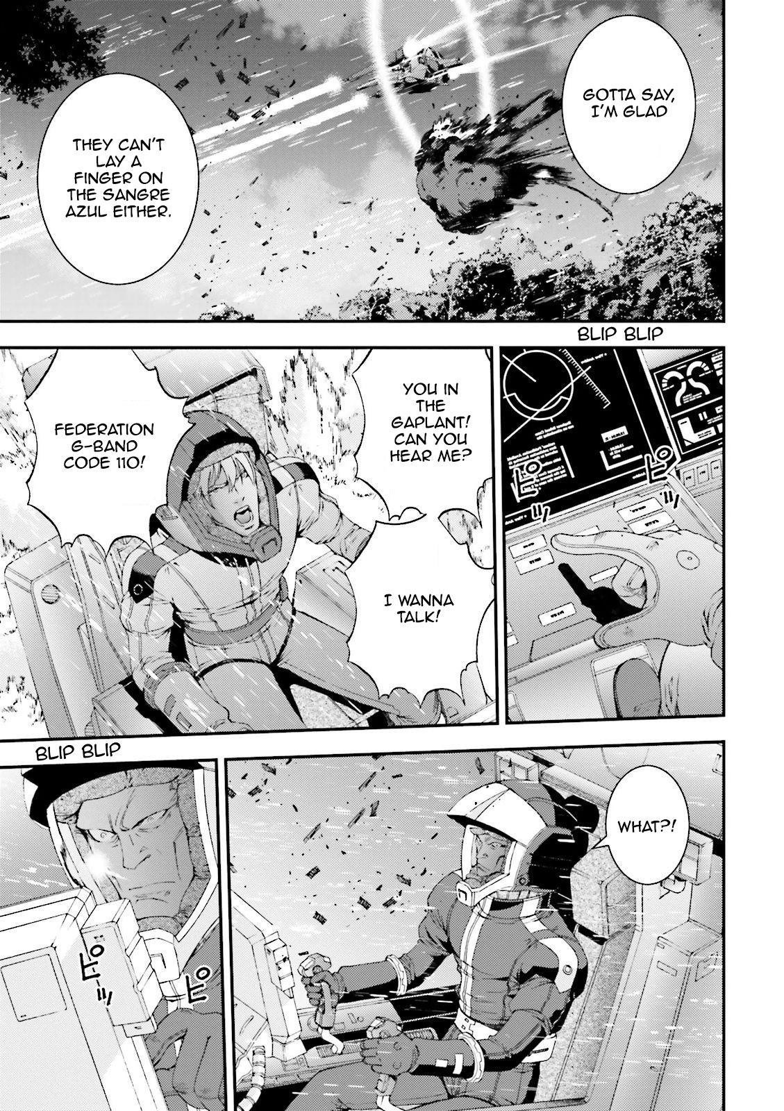 Kidou Senshi Gundam MSV-R: Johnny Ridden no Kikan Chapter 54 page 11 - Chapter 54: LAUGHABLE