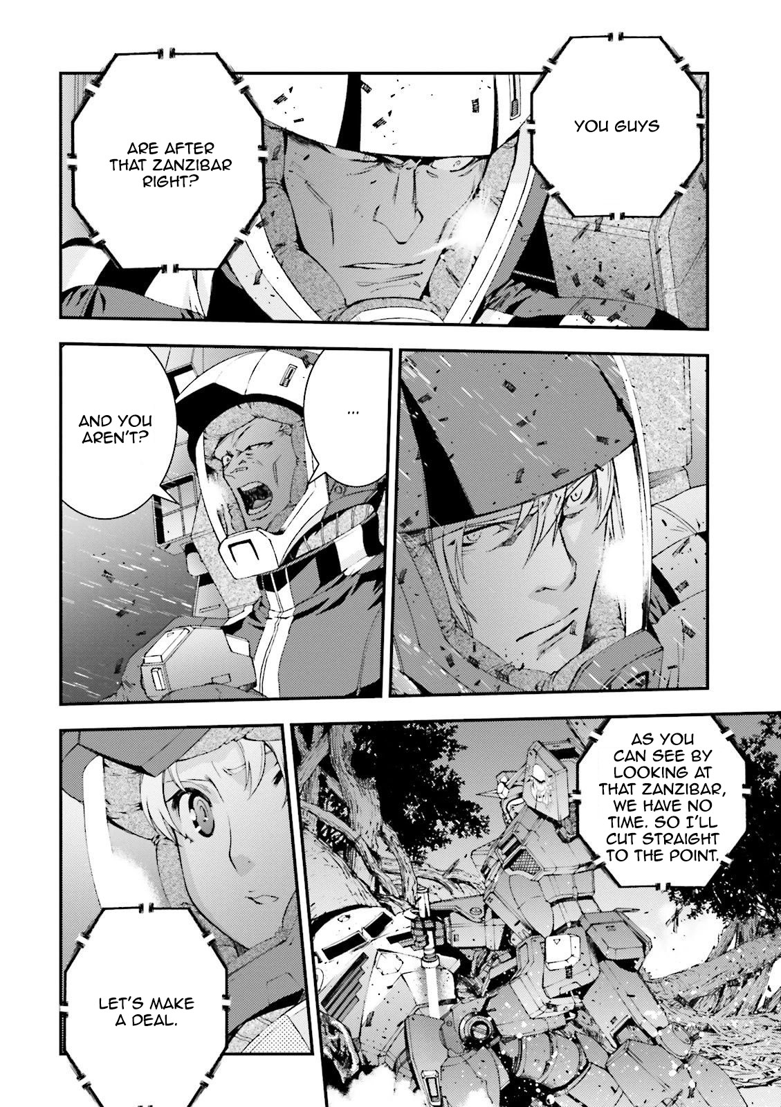 Kidou Senshi Gundam MSV-R: Johnny Ridden no Kikan Chapter 54 page 12 - Chapter 54: LAUGHABLE