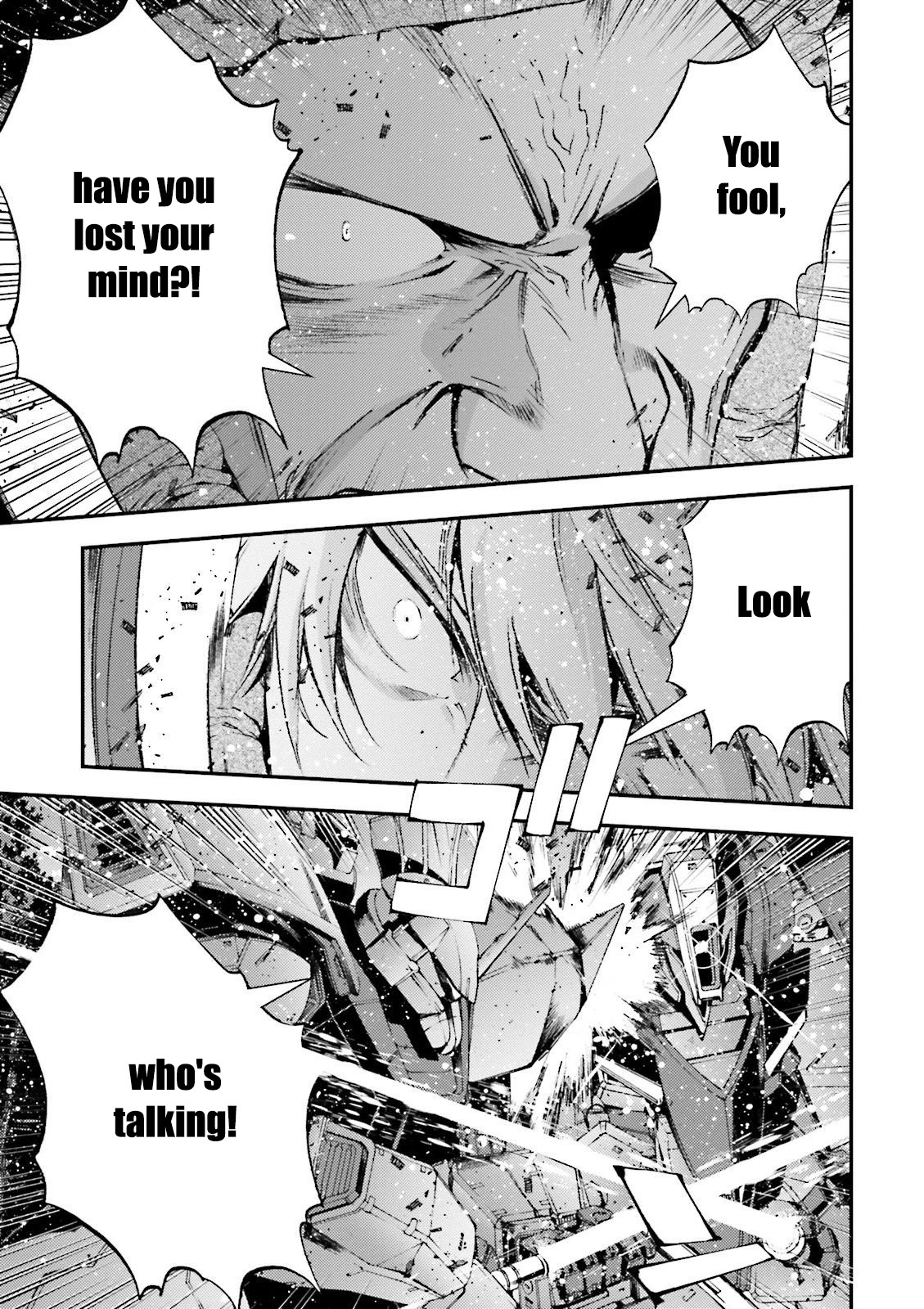 Kidou Senshi Gundam MSV-R: Johnny Ridden no Kikan Chapter 54 page 19 - Chapter 54: LAUGHABLE
