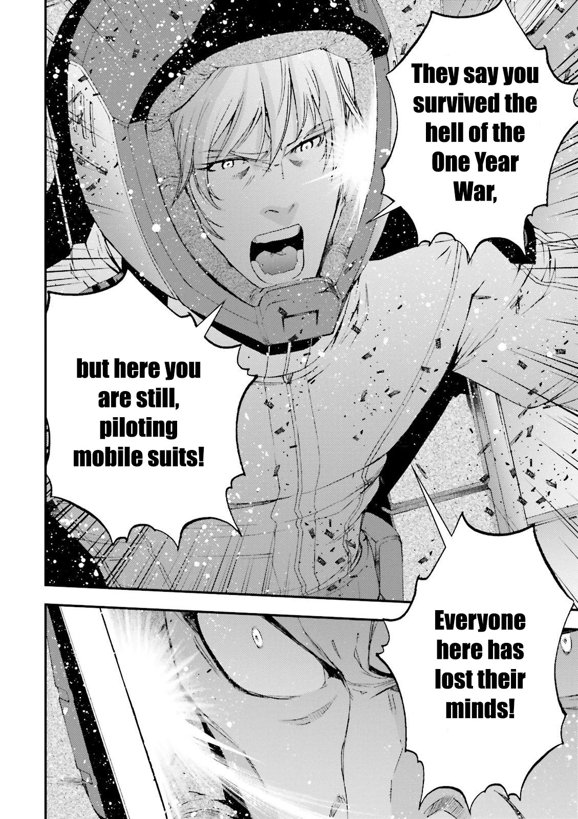 Kidou Senshi Gundam MSV-R: Johnny Ridden no Kikan Chapter 54 page 20 - Chapter 54: LAUGHABLE