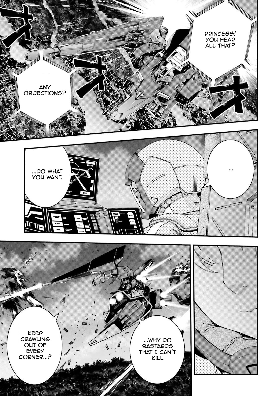 Kidou Senshi Gundam MSV-R: Johnny Ridden no Kikan Chapter 54 page 23 - Chapter 54: LAUGHABLE