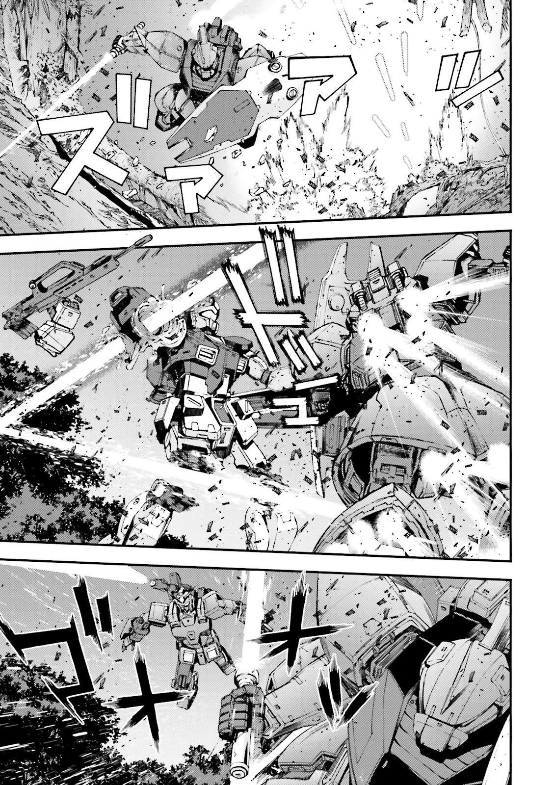 Kidou Senshi Gundam MSV-R: Johnny Ridden no Kikan Chapter 54 page 25 - Chapter 54: LAUGHABLE