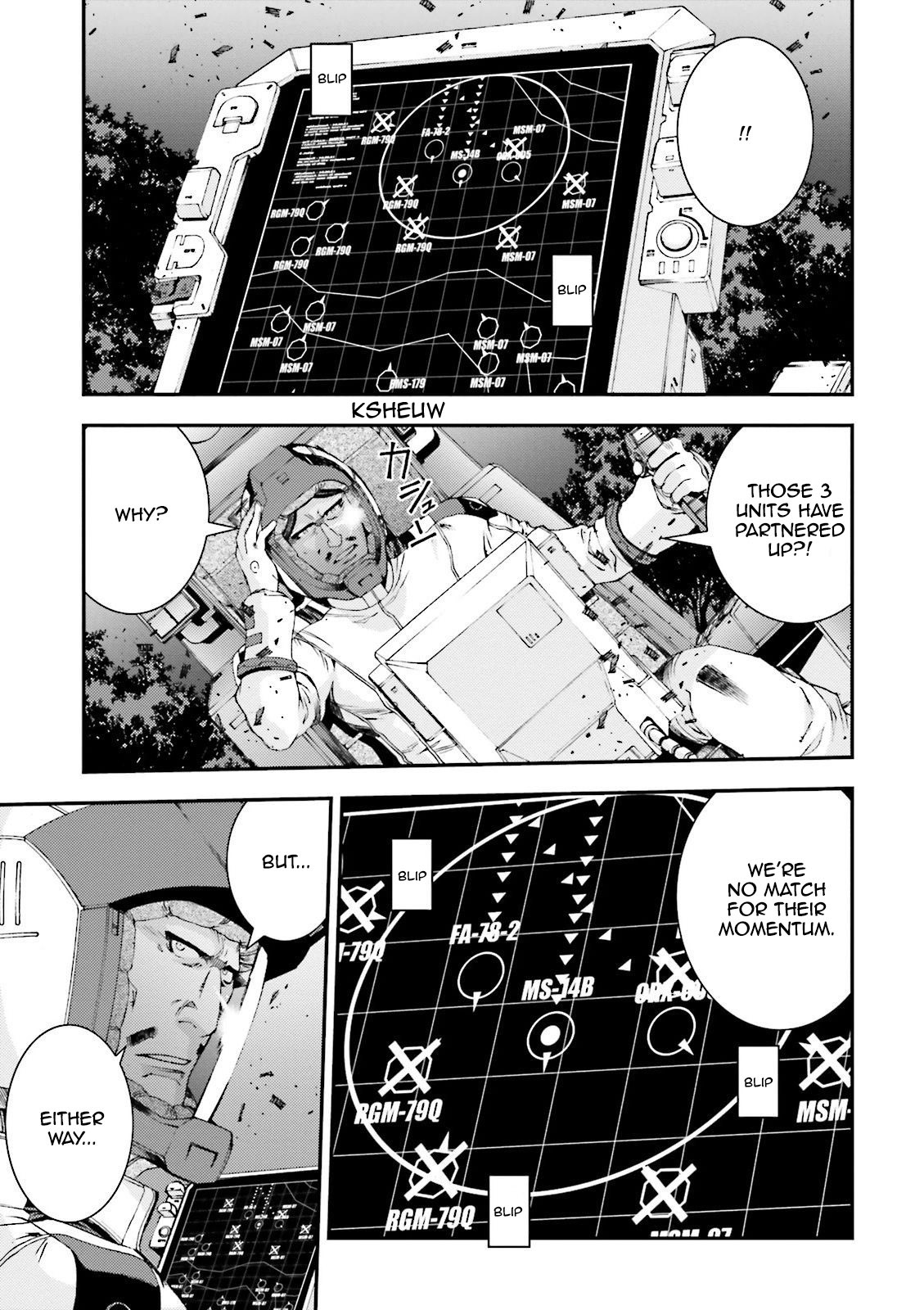 Kidou Senshi Gundam MSV-R: Johnny Ridden no Kikan Chapter 54 page 27 - Chapter 54: LAUGHABLE
